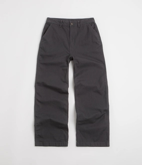 Core Essential Patagonia Womens Point Reyes Canvas Wide Leg Pants - Ink Black