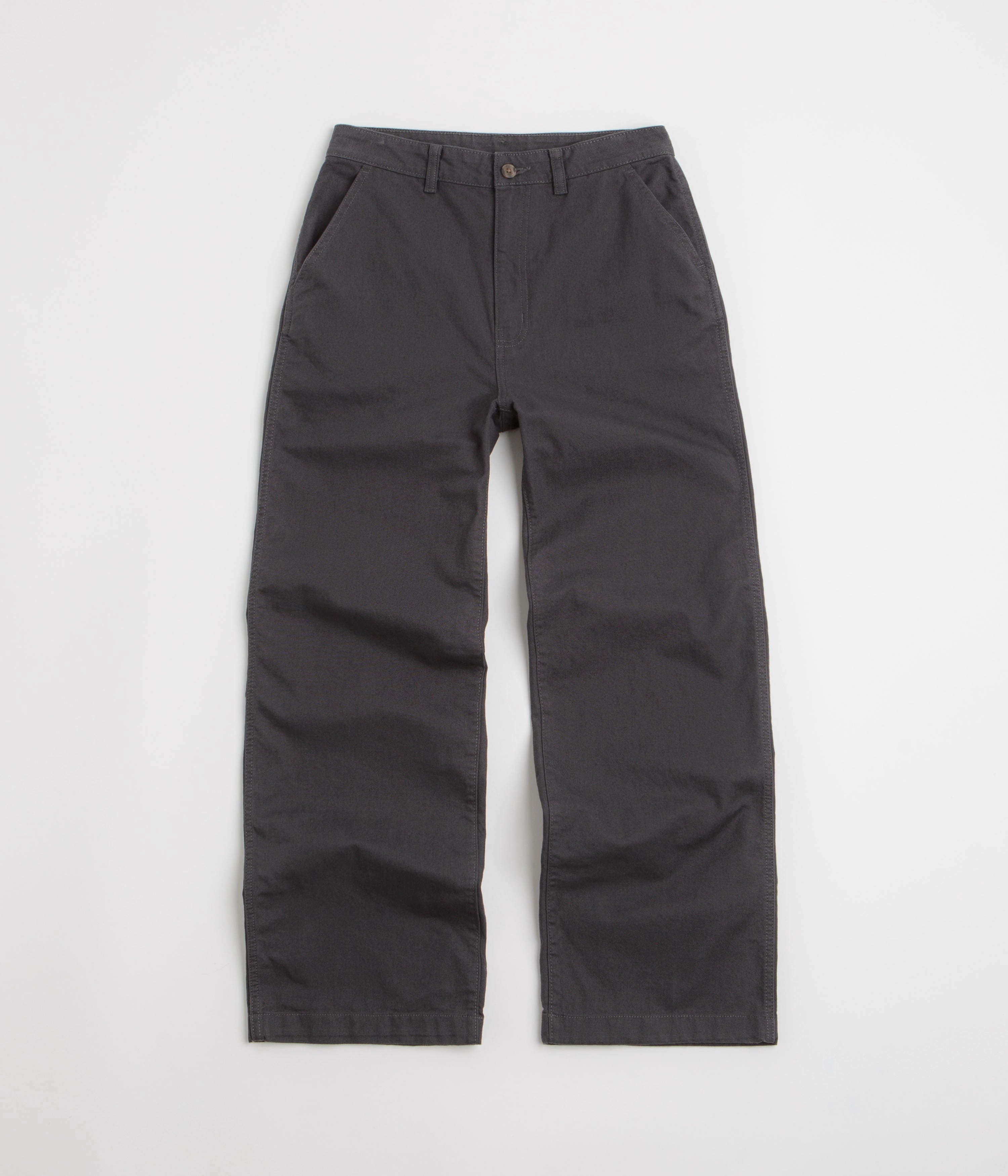 Core Essential Patagonia Womens Point Reyes Canvas Wide Leg Pants - Ink Black