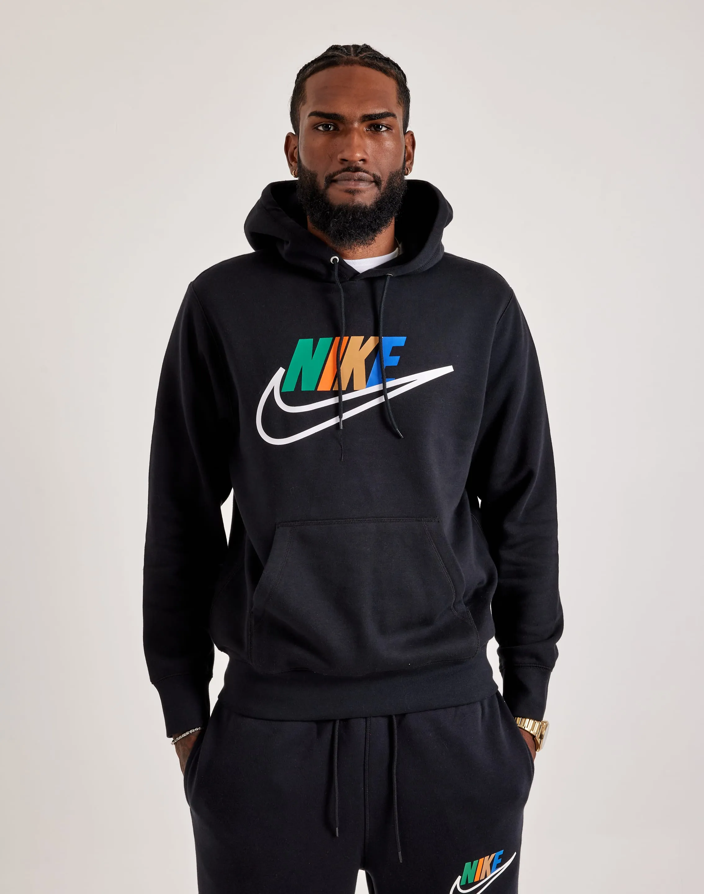 Nike Club Fleece Hoodie Sky Cool Pure Tone
