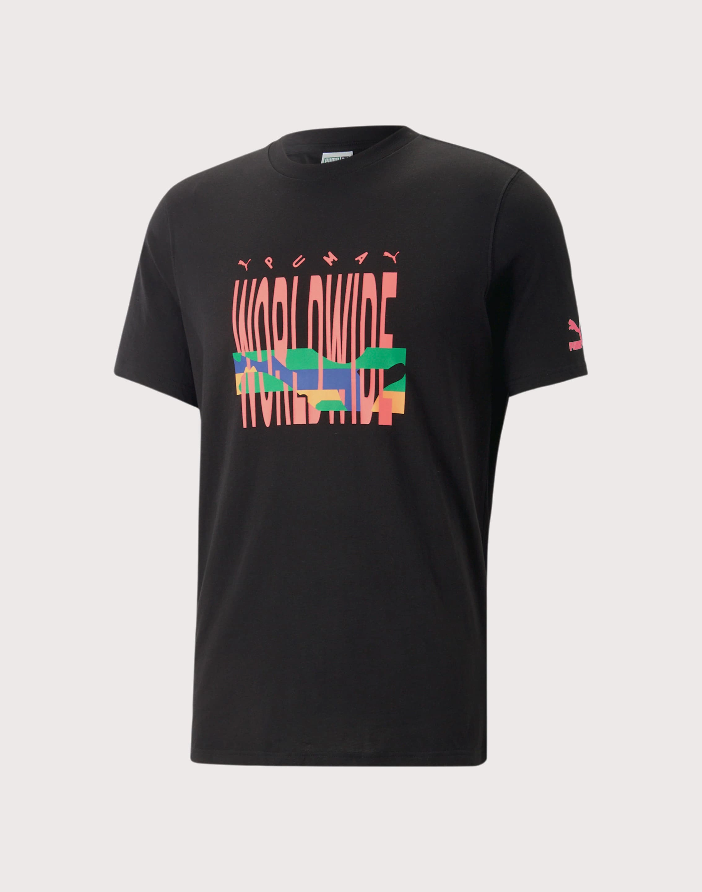 Puma Wavefront Graphic Black Tee Summer Air LightweightWeave