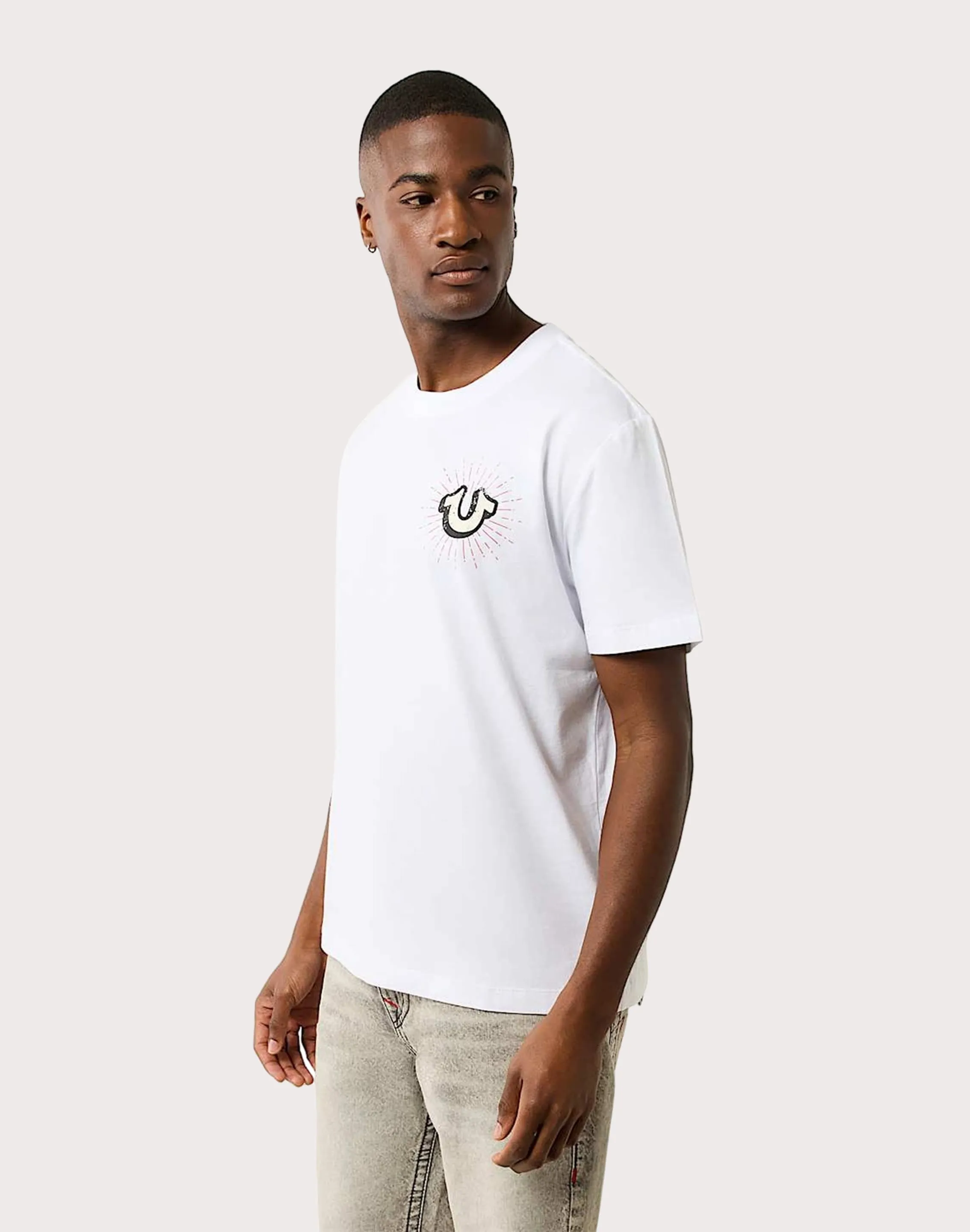 Breathable fabric True Religion Shining Crest Tee