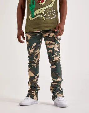 UVProtective Coating WAIMEA Stacked Coated Cargo Pants