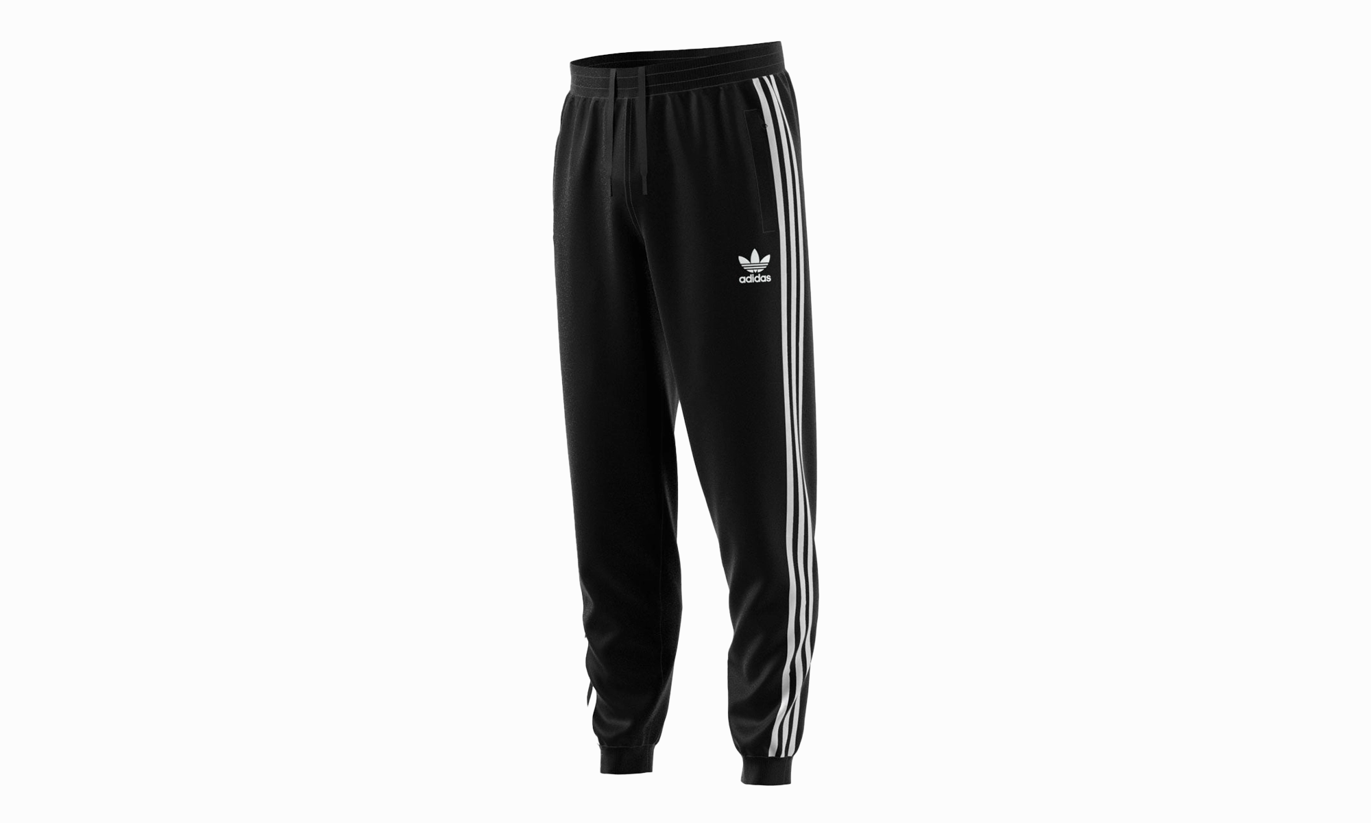 3-Stripes Athletic Casual Fashion Joggers "Black / White" NonRestrictive Movement