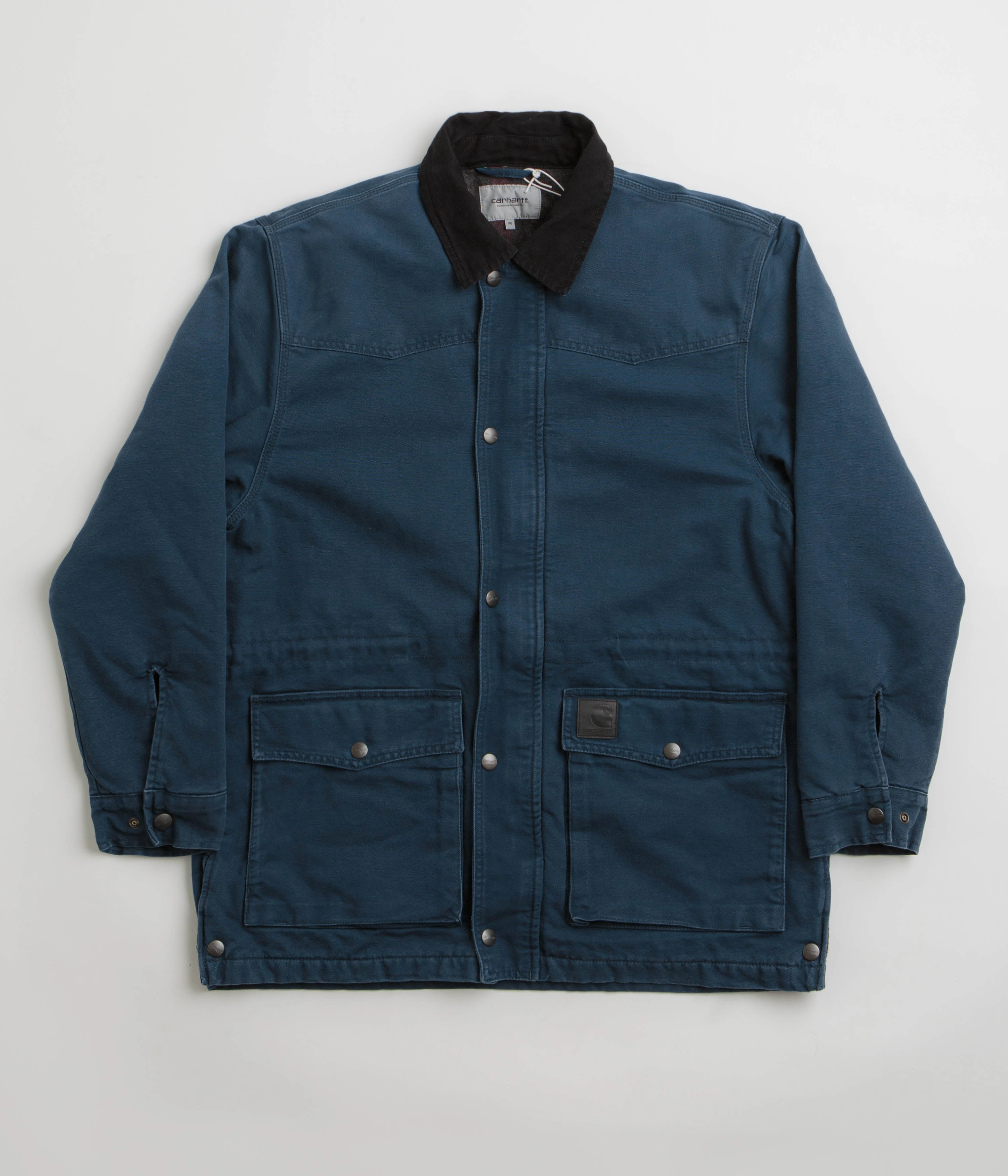 Carhartt OG Santa Fe Coat - Deep Lagoon / Black Stone Practical Wear