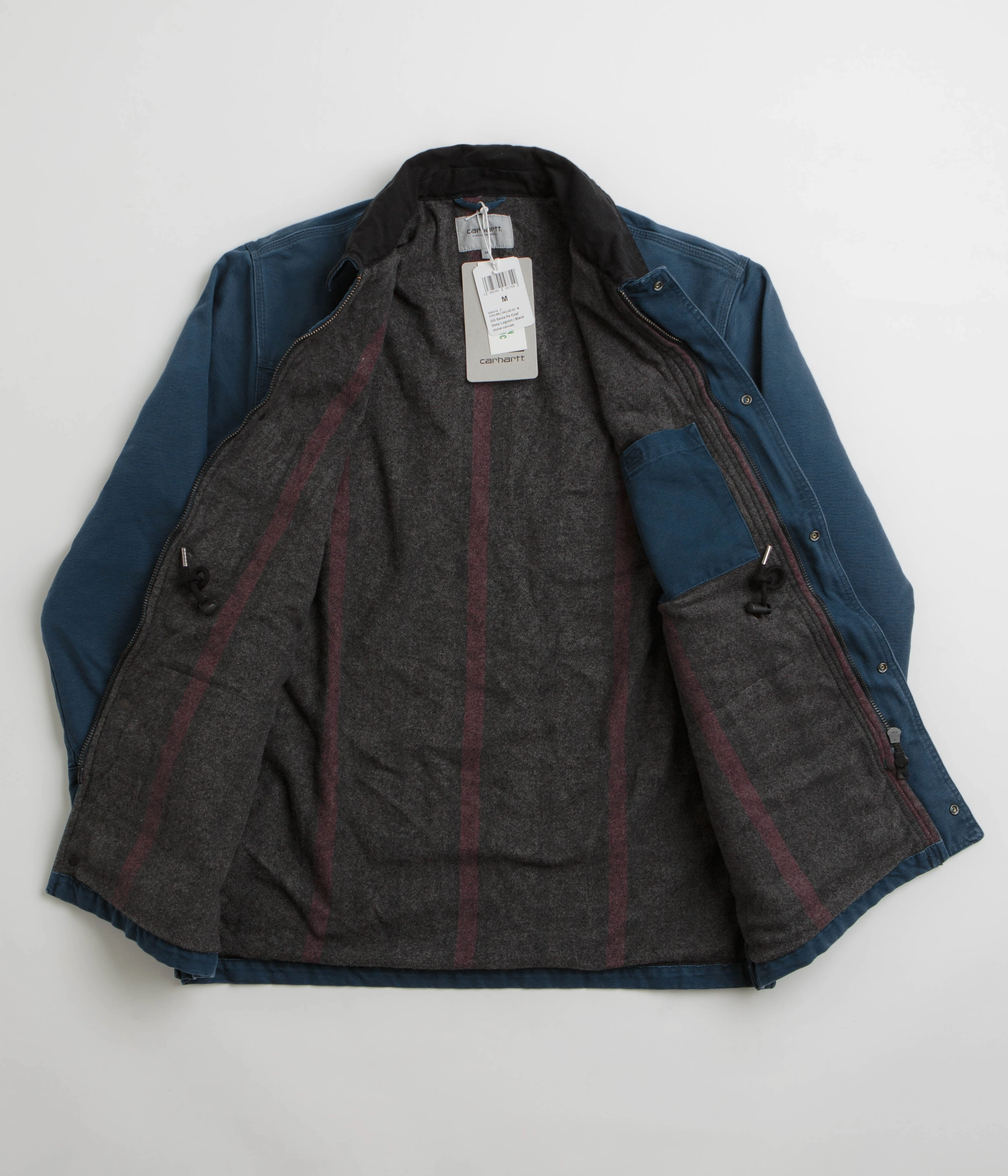 Carhartt OG Santa Fe Coat - Deep Lagoon / Black Stone Trust