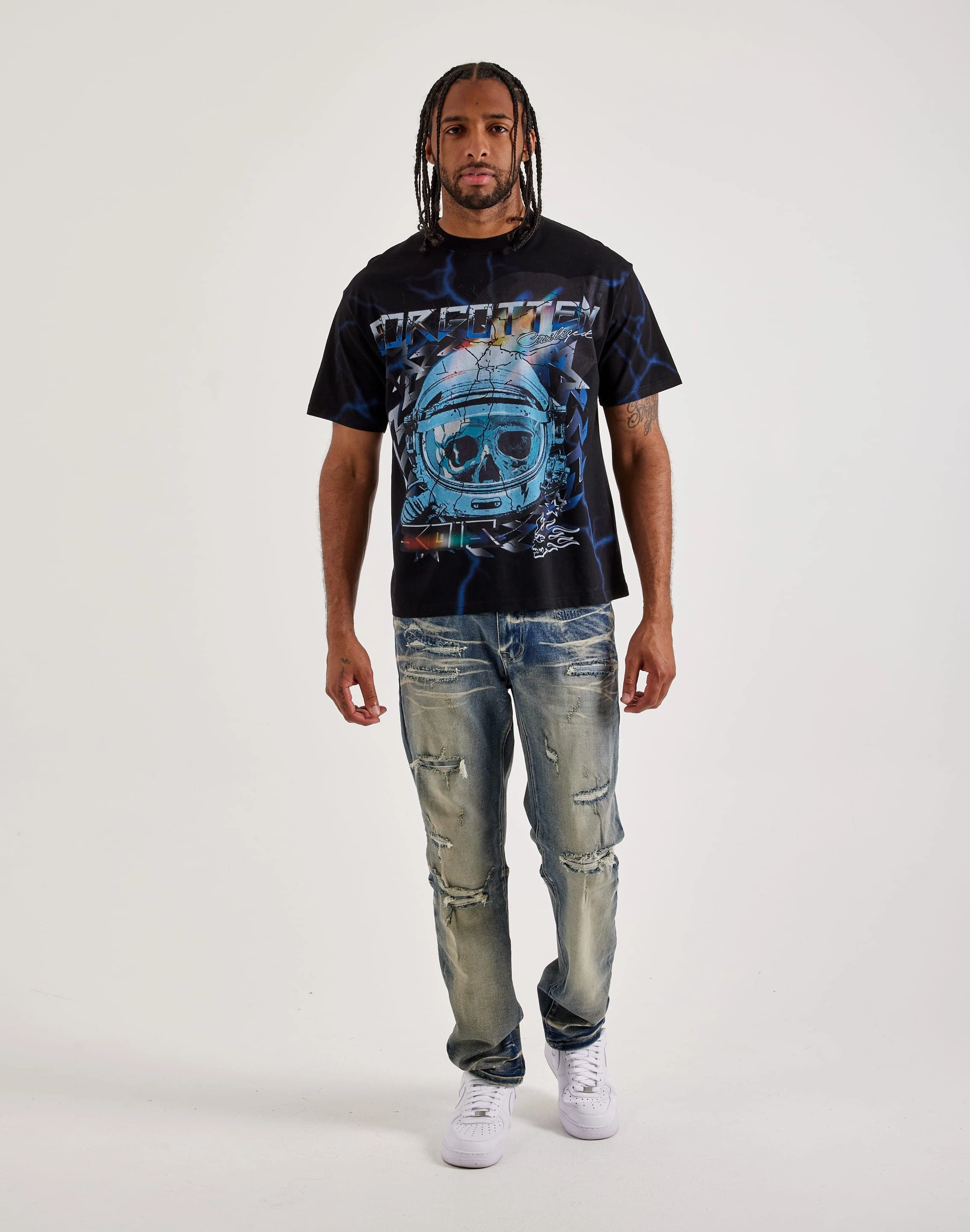 Civilized Forgotten Tee BiasCut Trims VentilatedKnit