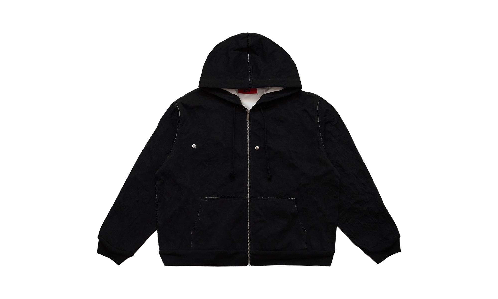 Molded Wrapped Hoodie "Black"