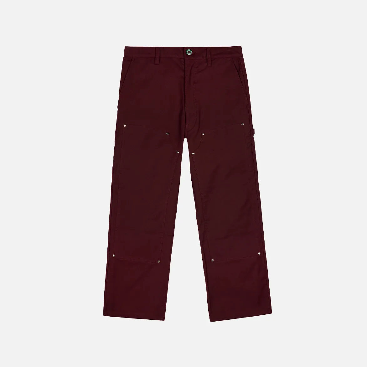 Party Ready Sprint Fit MOLESKIN DOUBLE KNEE PANT - BURGUNDY