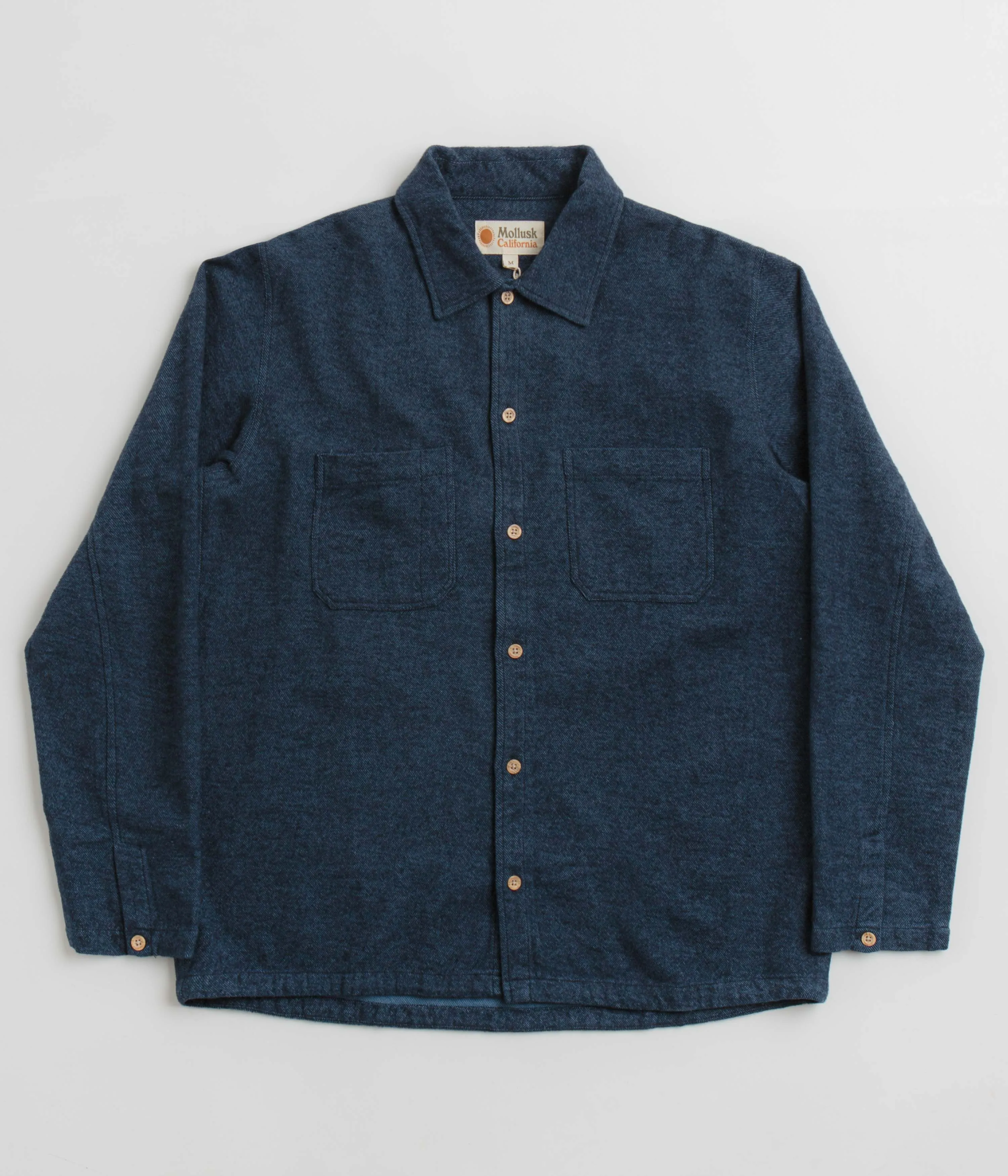 networking event Mollusk Builder Shirt - True Blue