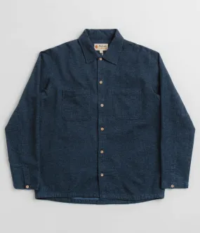 networking event Mollusk Builder Shirt - True Blue