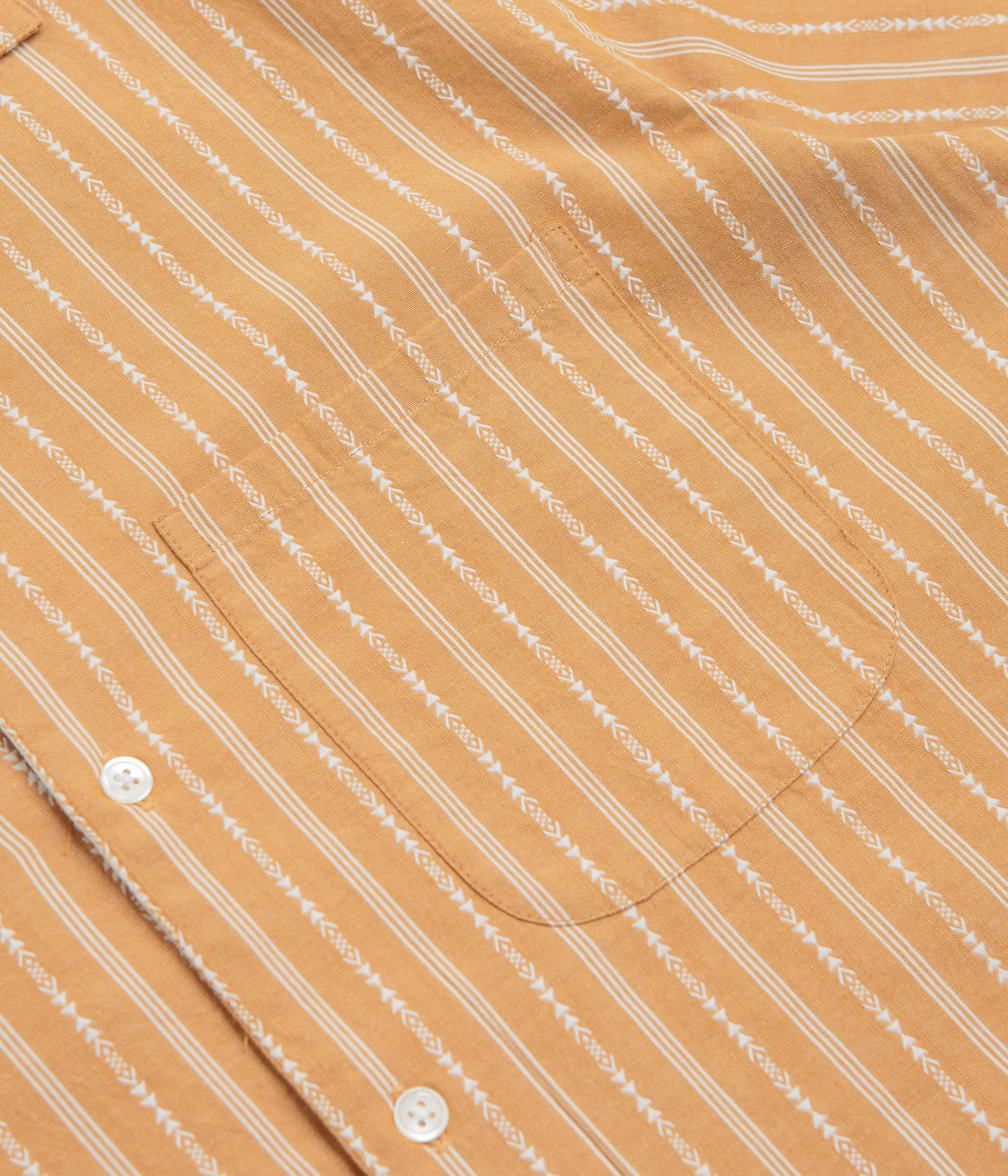 Relaxed Silhouette Mollusk Cosmo Shirt - Mustard Dobby