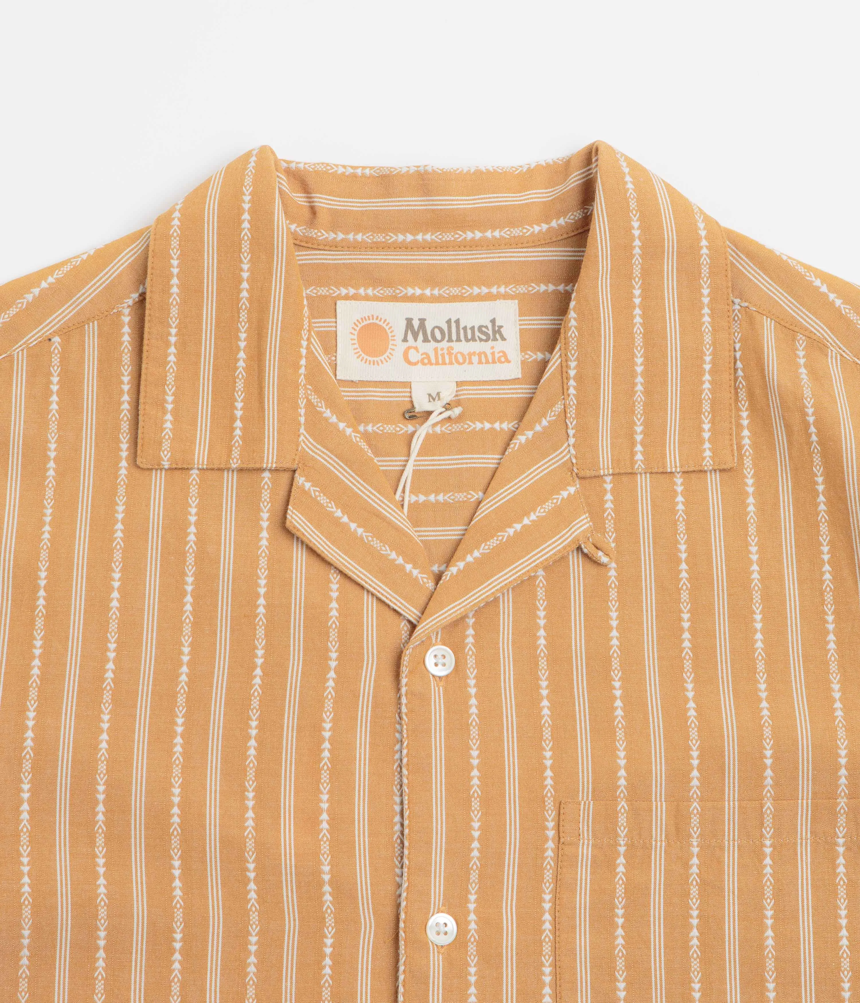 Mollusk Cosmo Shirt - Mustard Dobby Durable Stitching