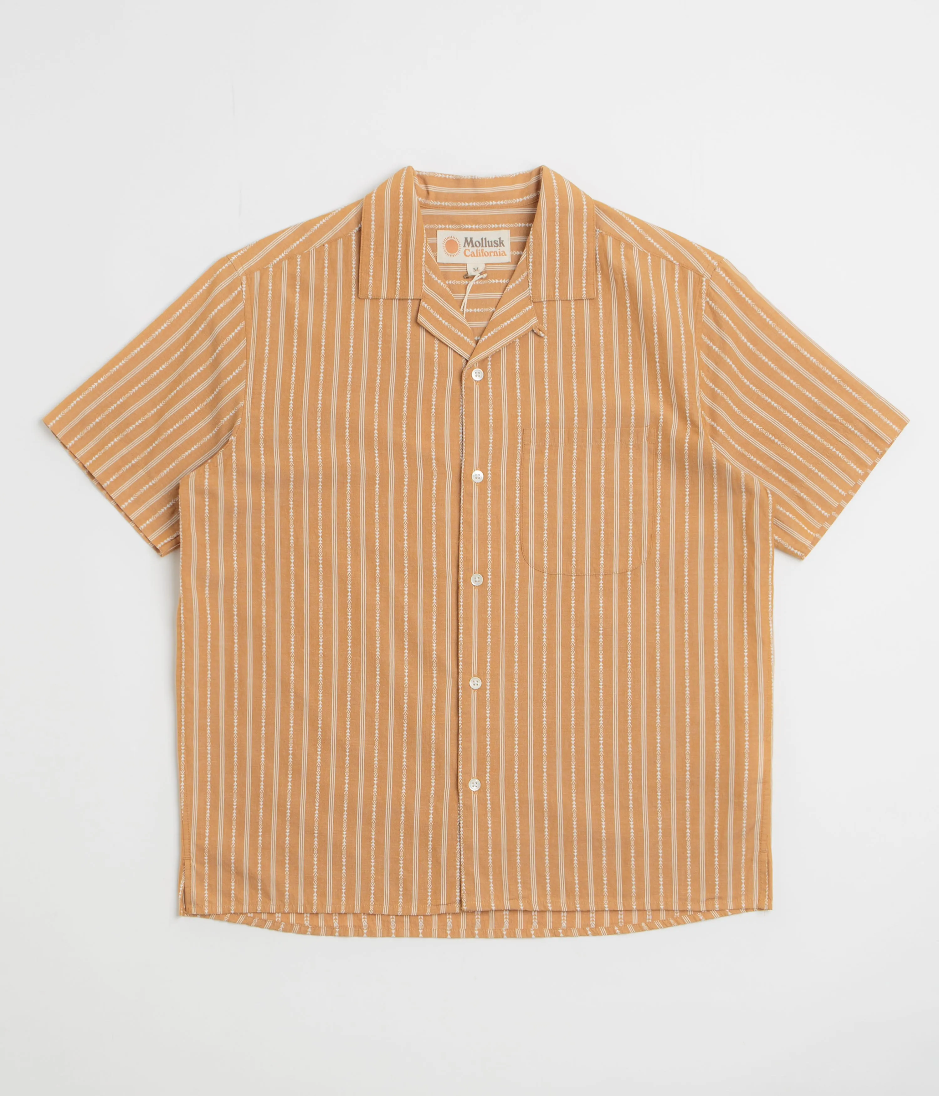 Mollusk Cosmo Shirt - Mustard Dobby Pocket Detailing