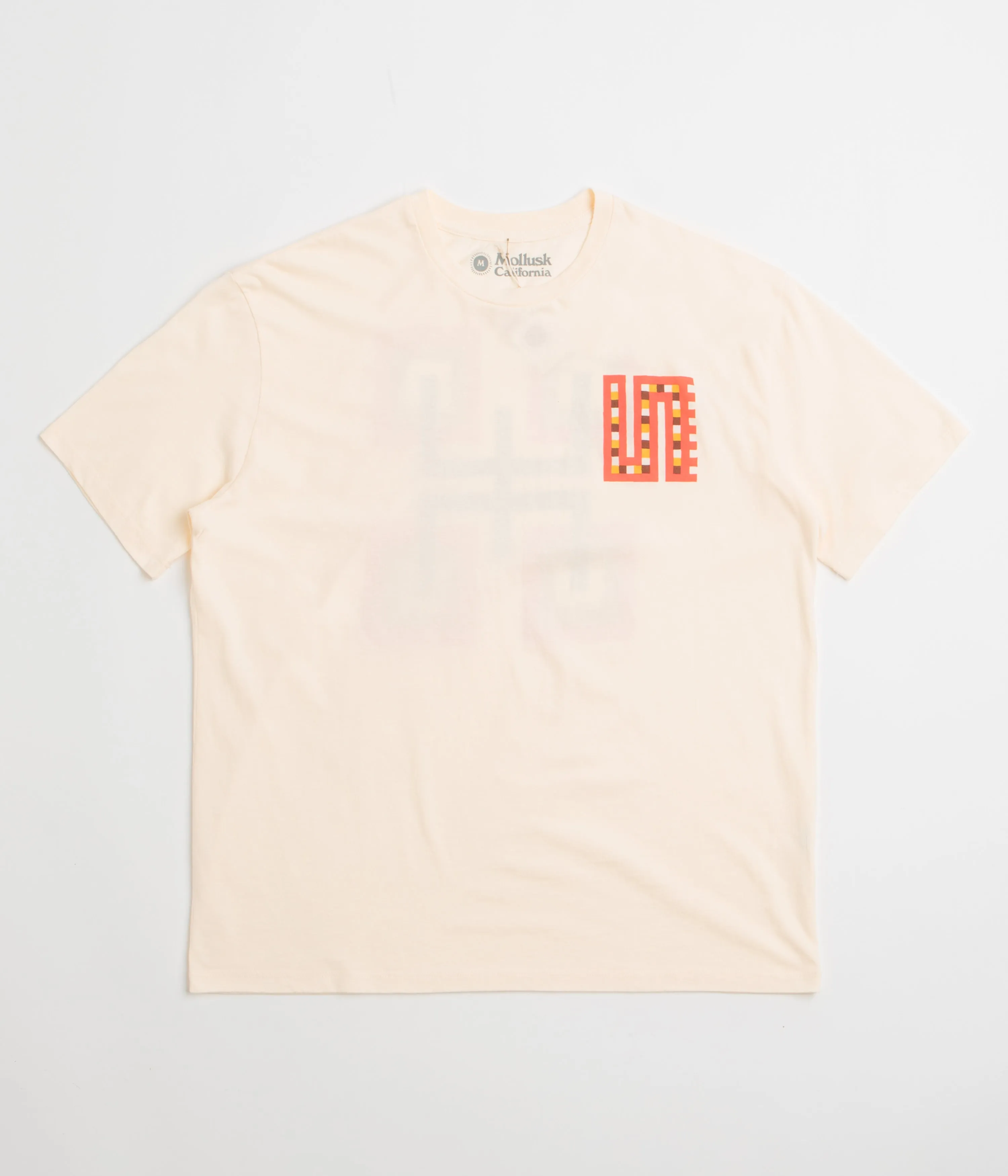 Coffee Shop A-line silhouette Mollusk Four Square T-Shirt - Super Natural