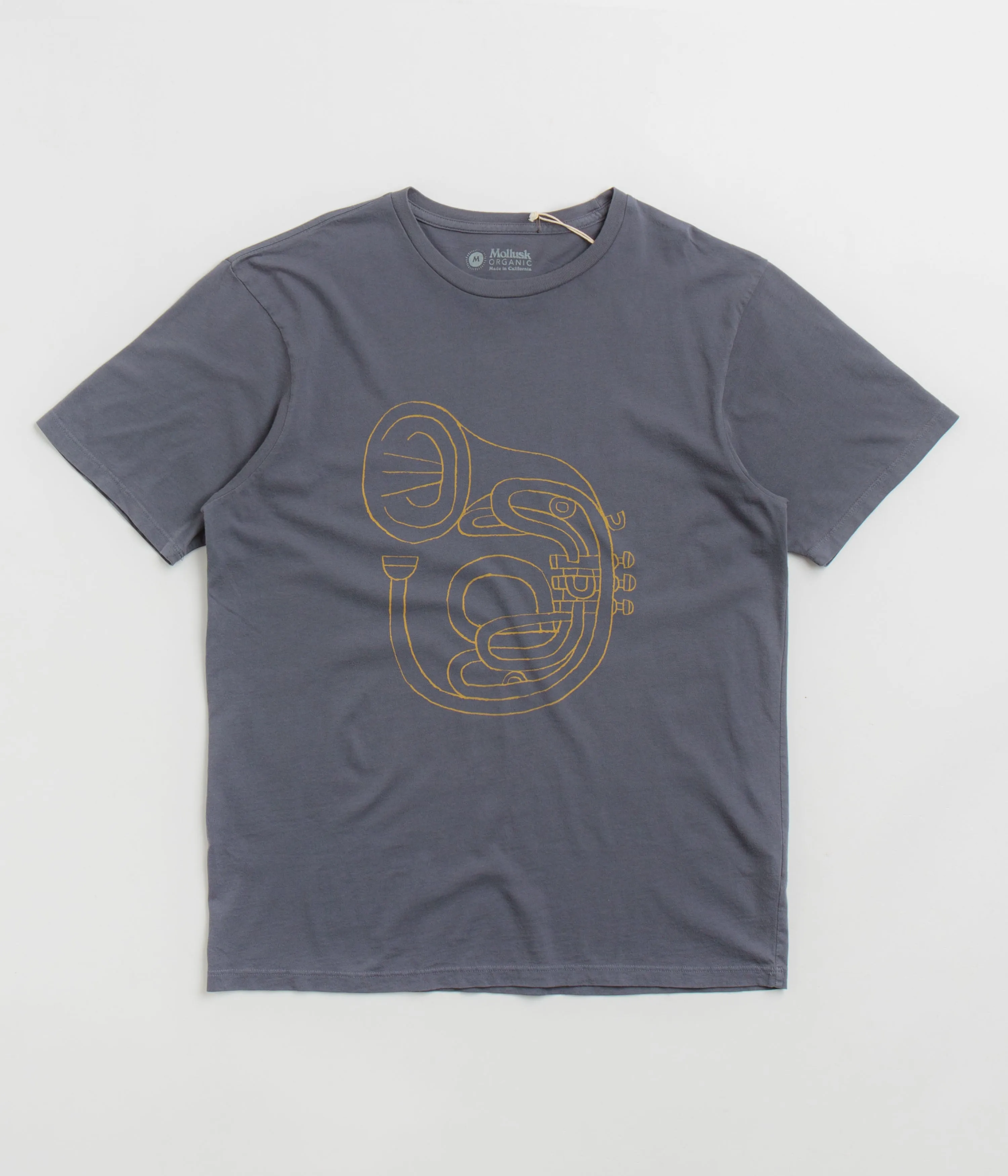 suitable for all genders Statement accessories Mollusk Horny Horn T-Shirt - Faded Navy