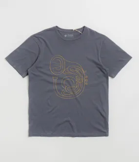 suitable for all genders Statement accessories Mollusk Horny Horn T-Shirt - Faded Navy