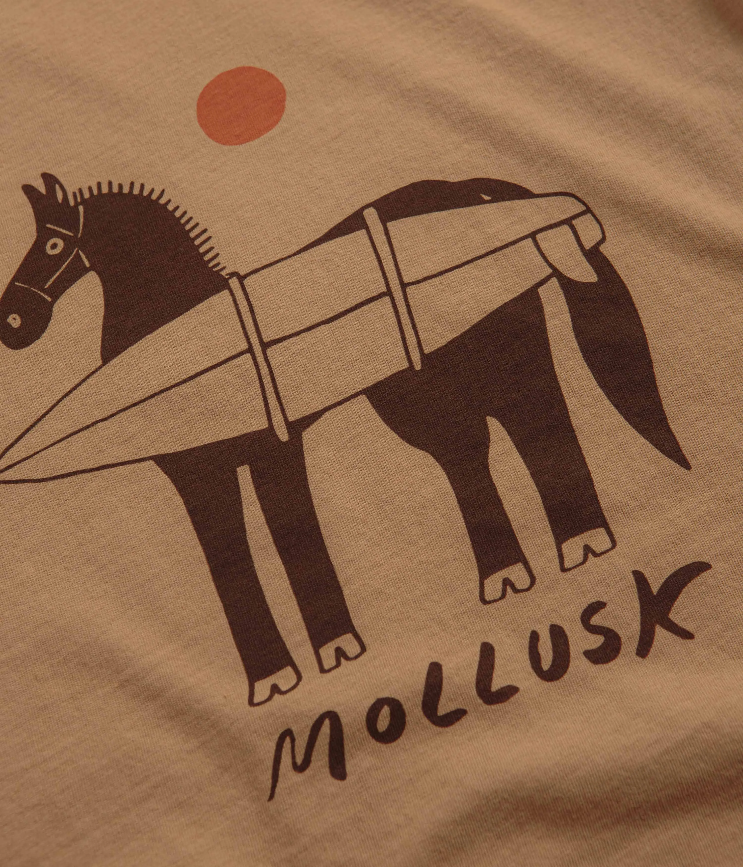 Halter neck professional Mollusk Kids Grazer T-Shirt - Tan Earth