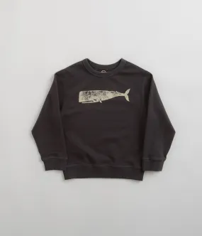 Mollusk Kids Whale Crewneck Sweatshirt - Faded Navy suitable for casual events