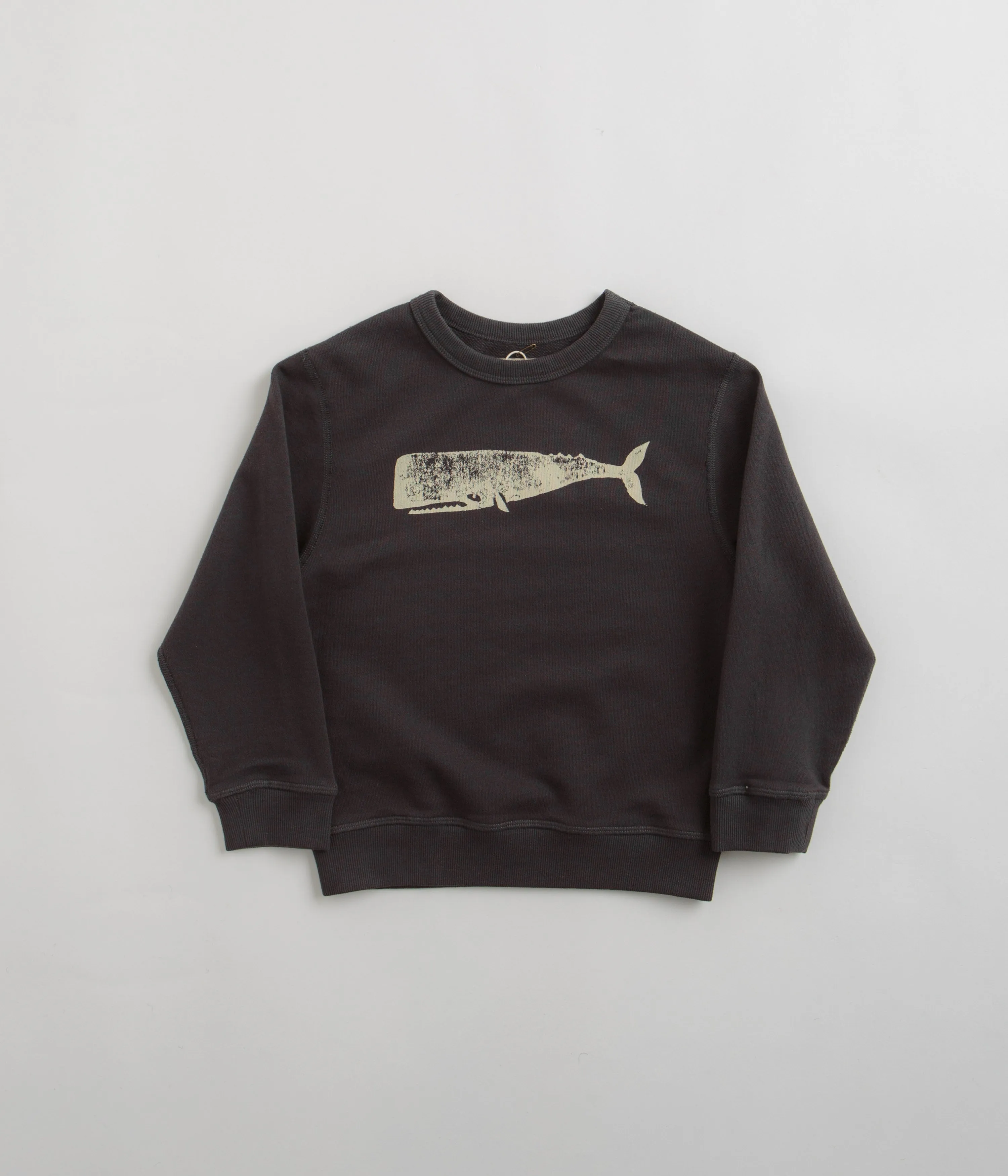 Mollusk Kids Whale Crewneck Sweatshirt - Faded Navy suitable for casual events