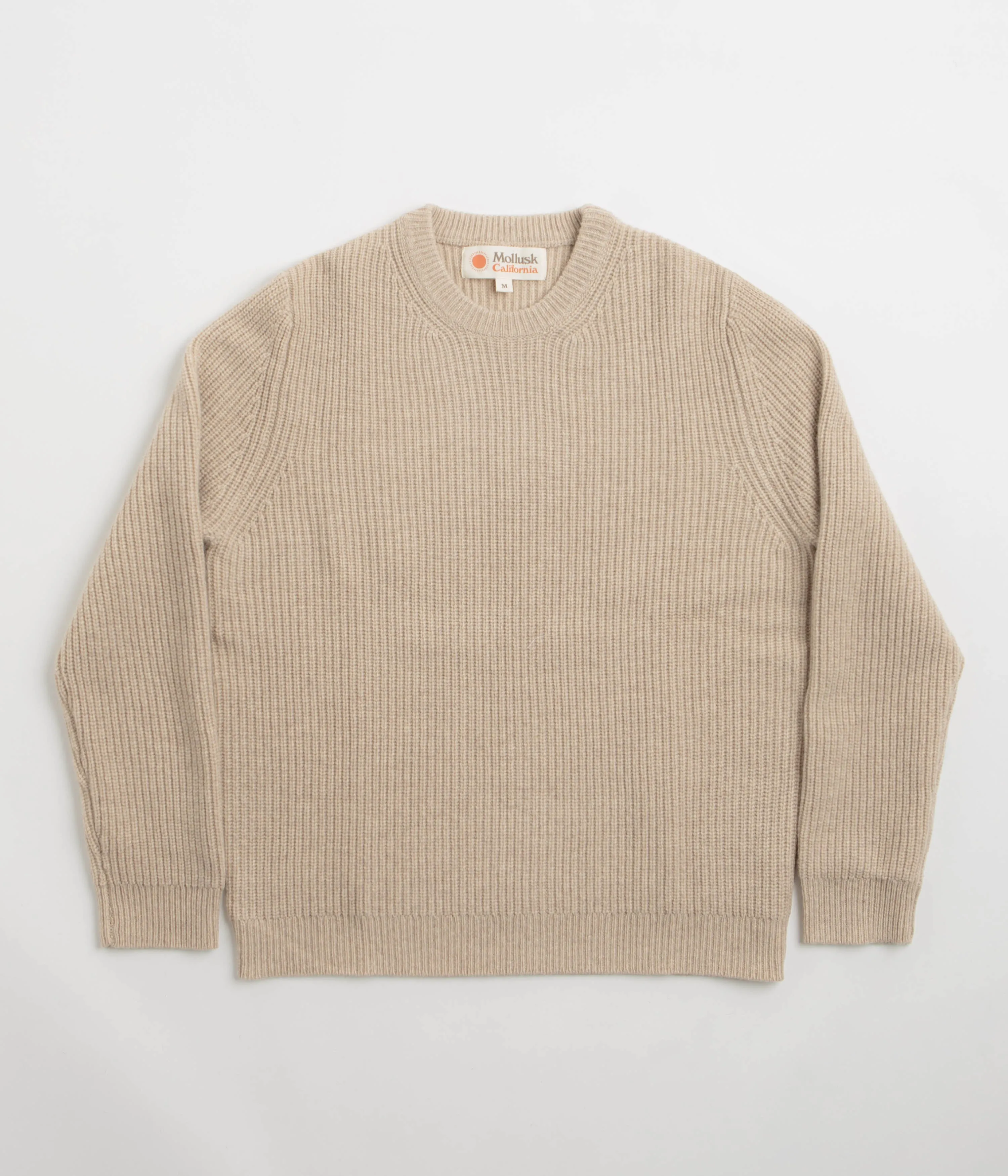 Custom made Mollusk Merino Crewneck Sweatshirt - Linen