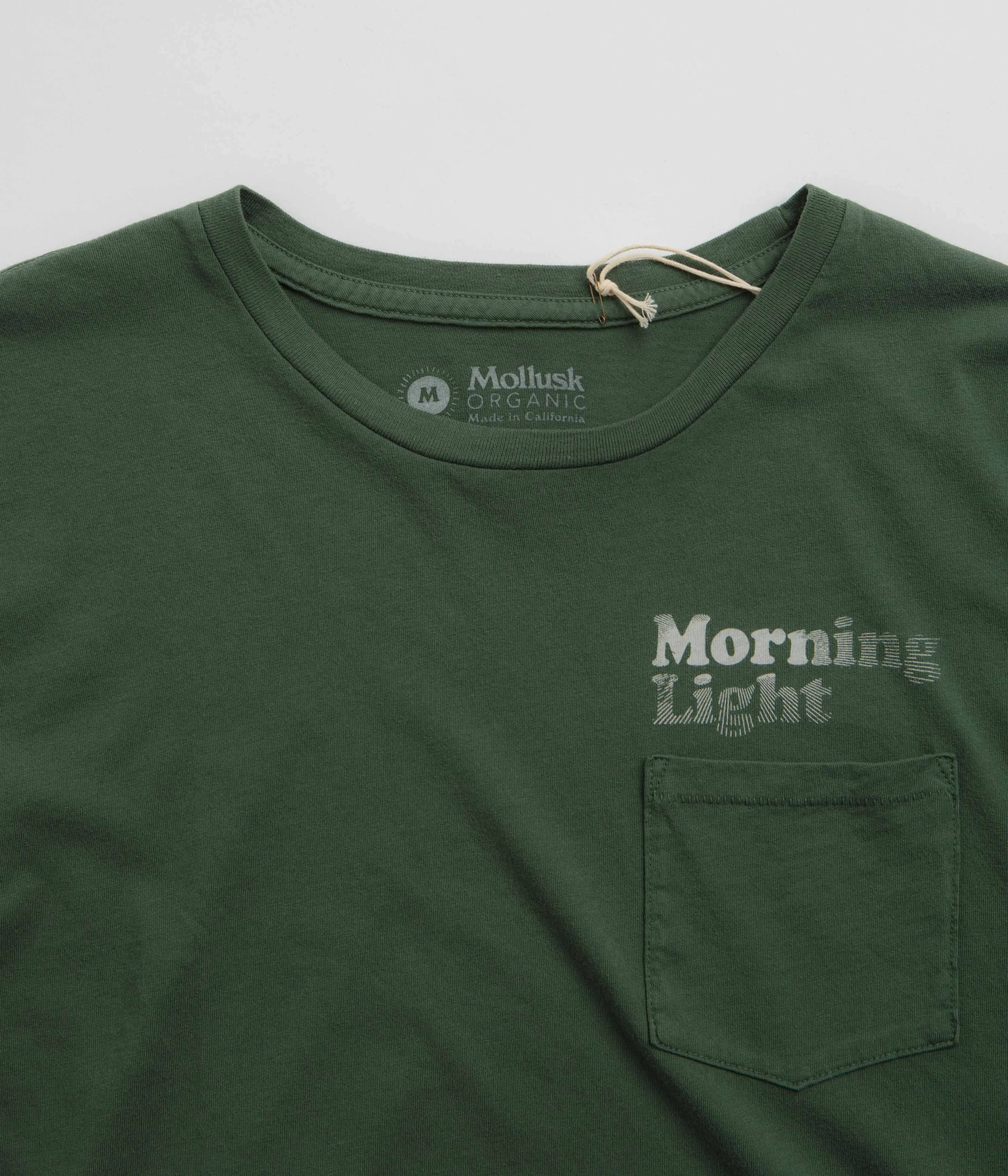 Layering Piece vacation rental venue Mollusk Morning Light T-Shirt - Rover Green