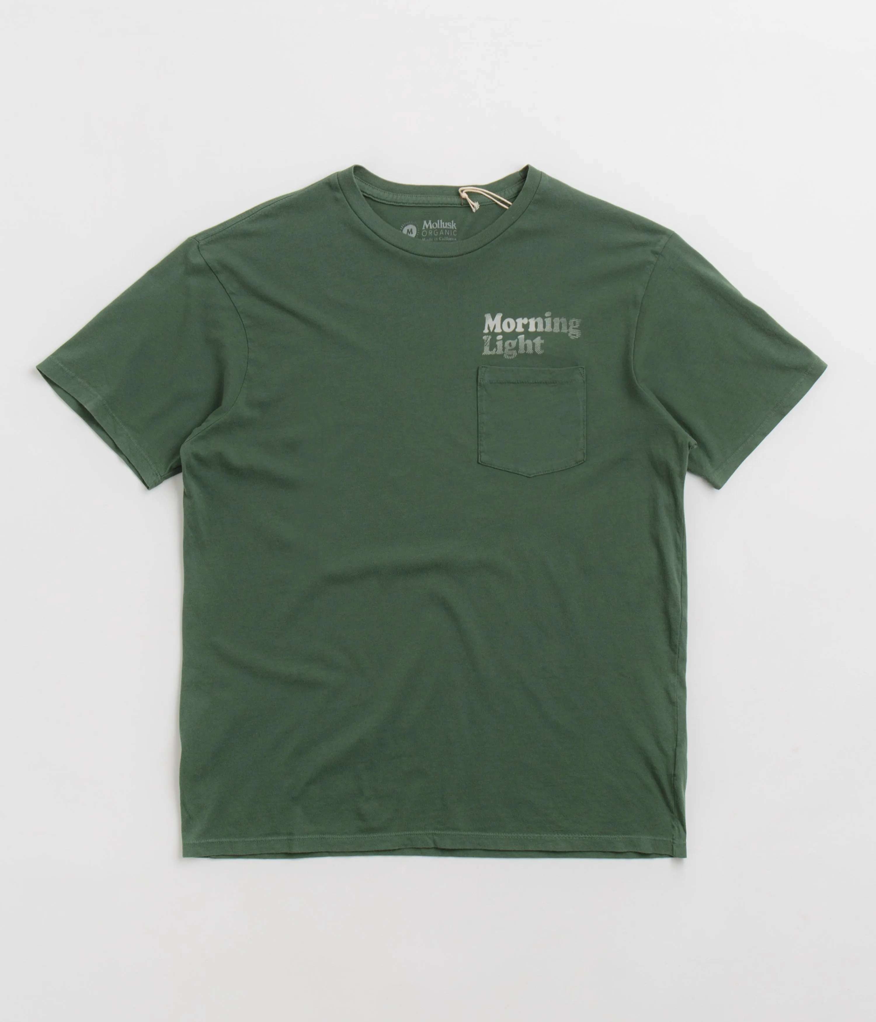 Mollusk Morning Light T-Shirt - Rover Green Zip-up