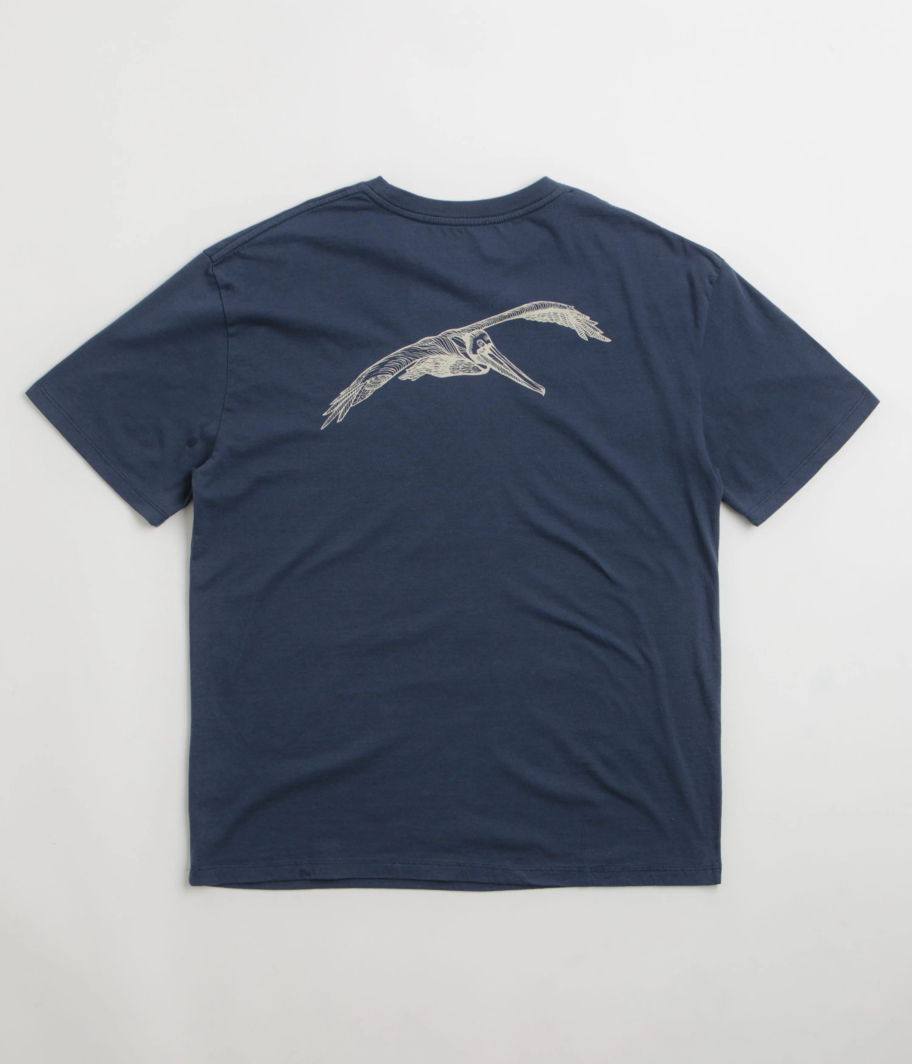 Mollusk New Pelican T-Shirt - Navy Indigo rhinestone sheath silhouette