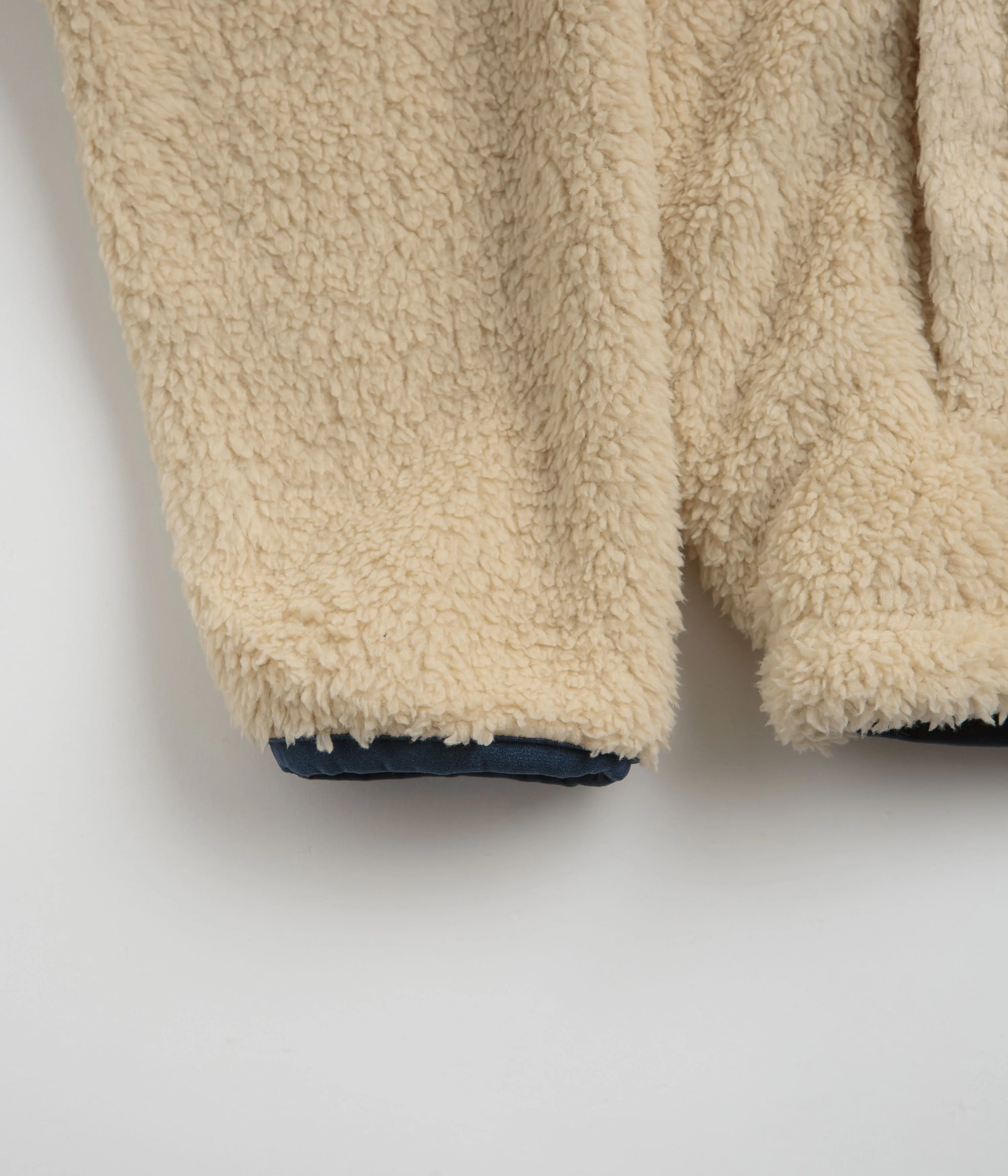Mollusk Shaggy Sweatshirt - Natural Contrast Stitching product discount
