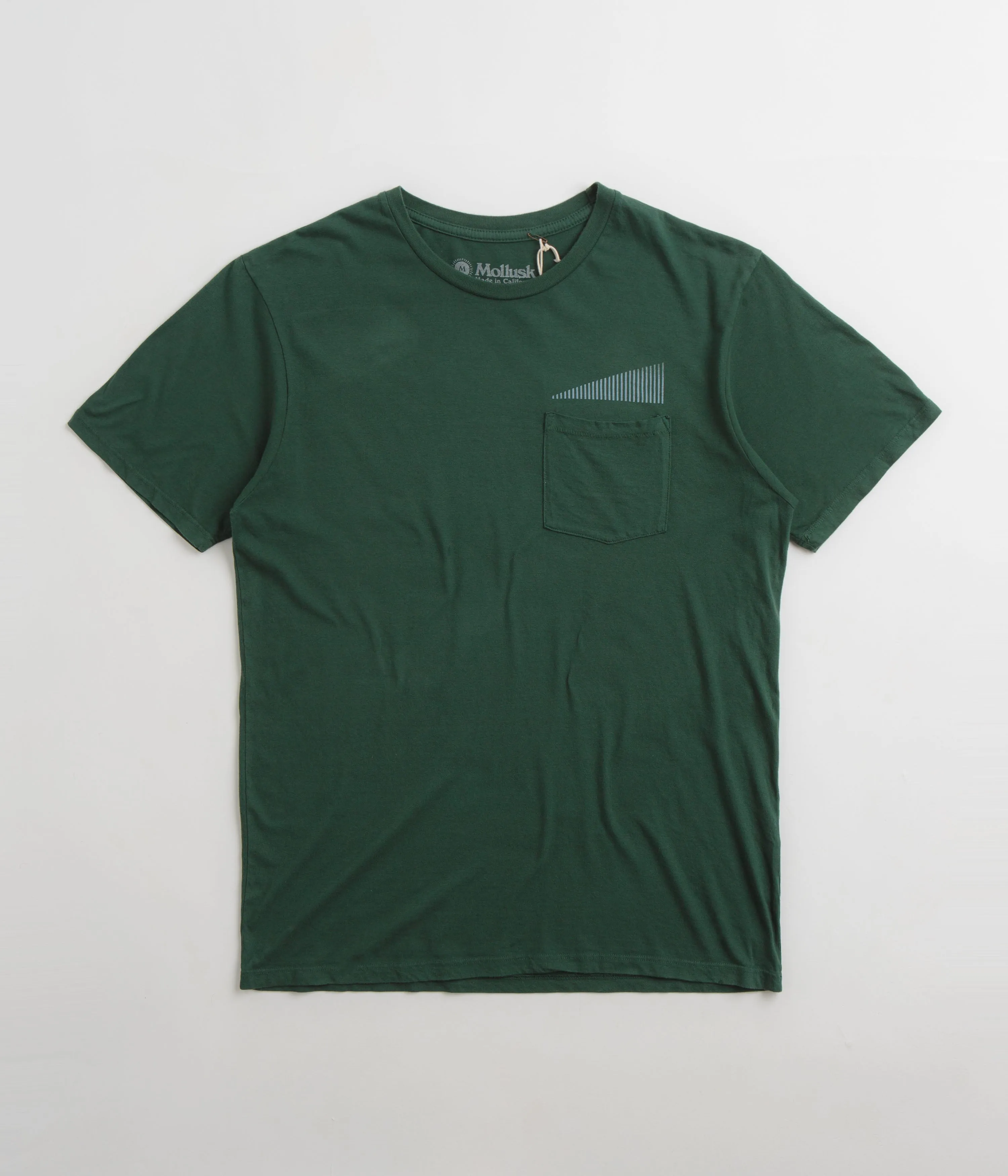 Mollusk Spectrum T-Shirt - Pinyon Green Running clothes cape silhouette