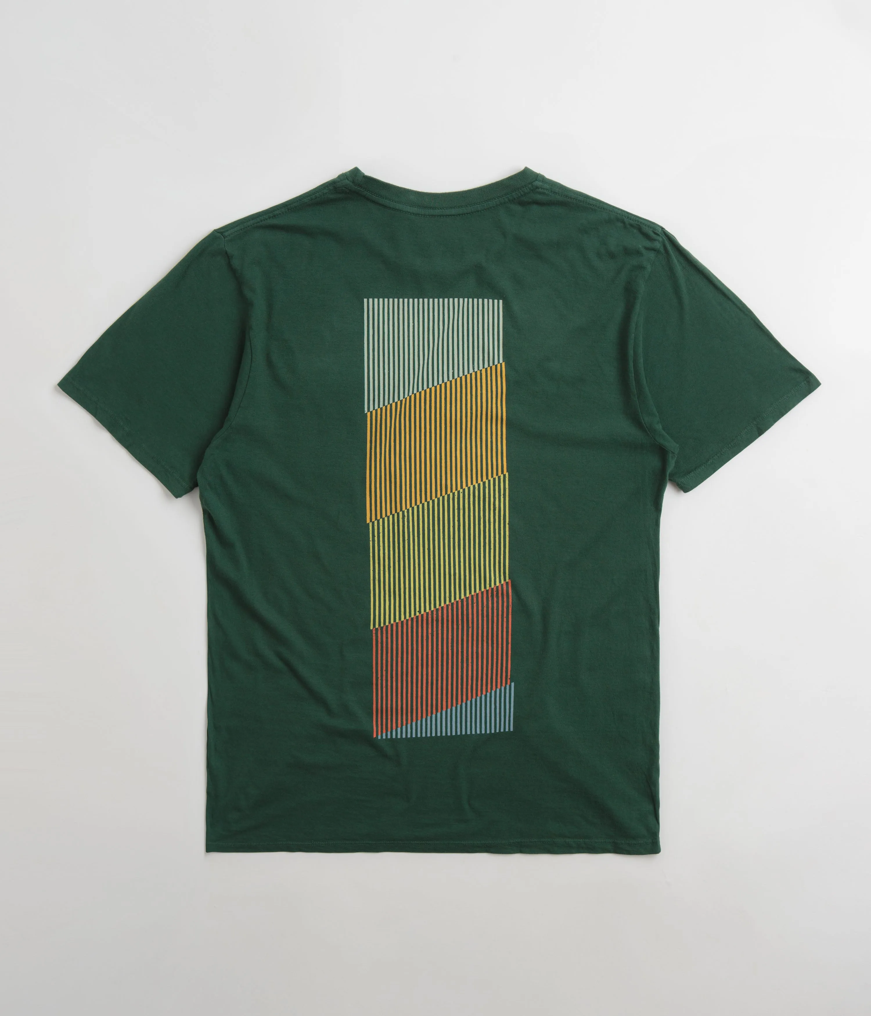 travel clothes Patterned Design Mollusk Spectrum T-Shirt - Pinyon Green
