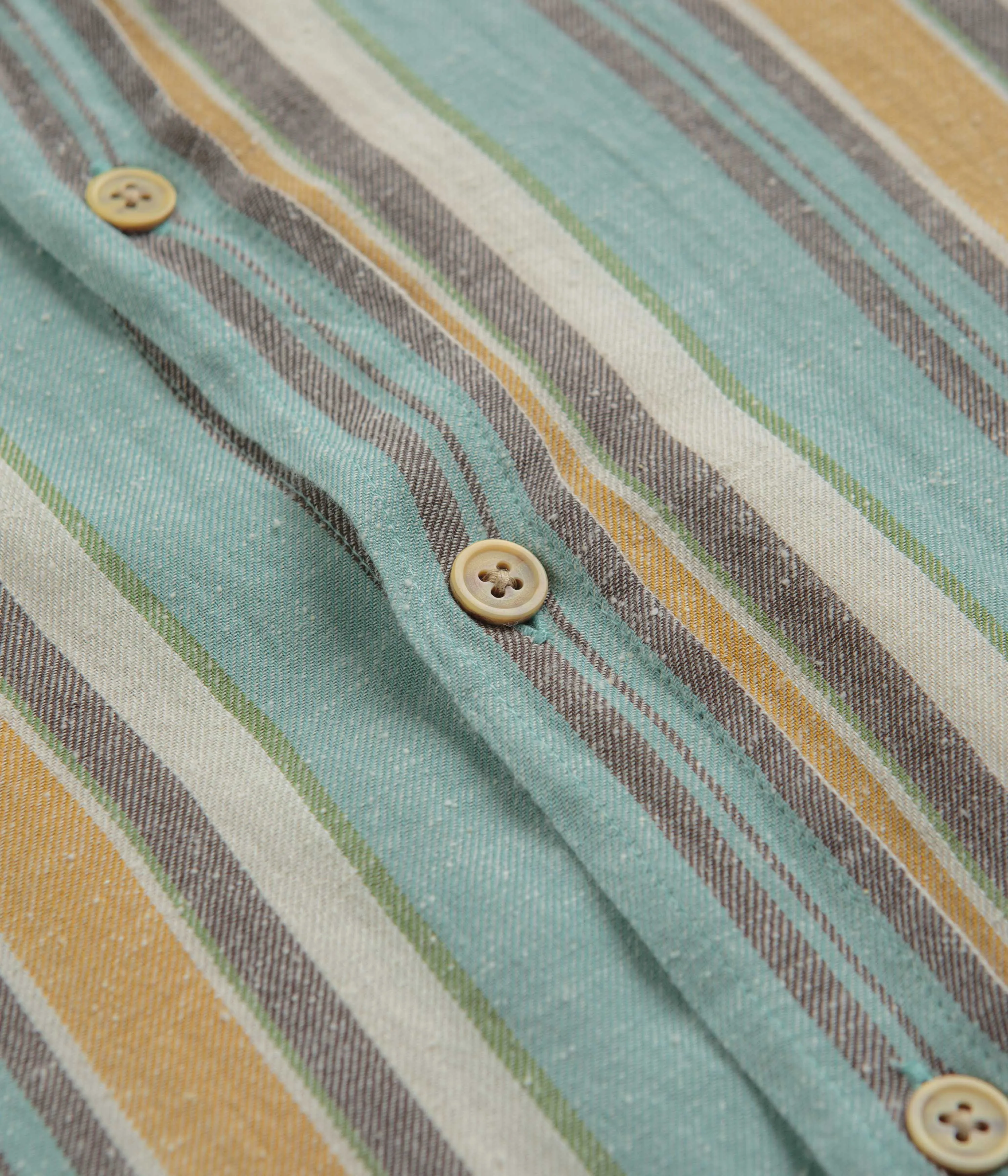 Mollusk Summer Shirt - Beach Stripe Odor Resistant Reinforced Elbow Patches