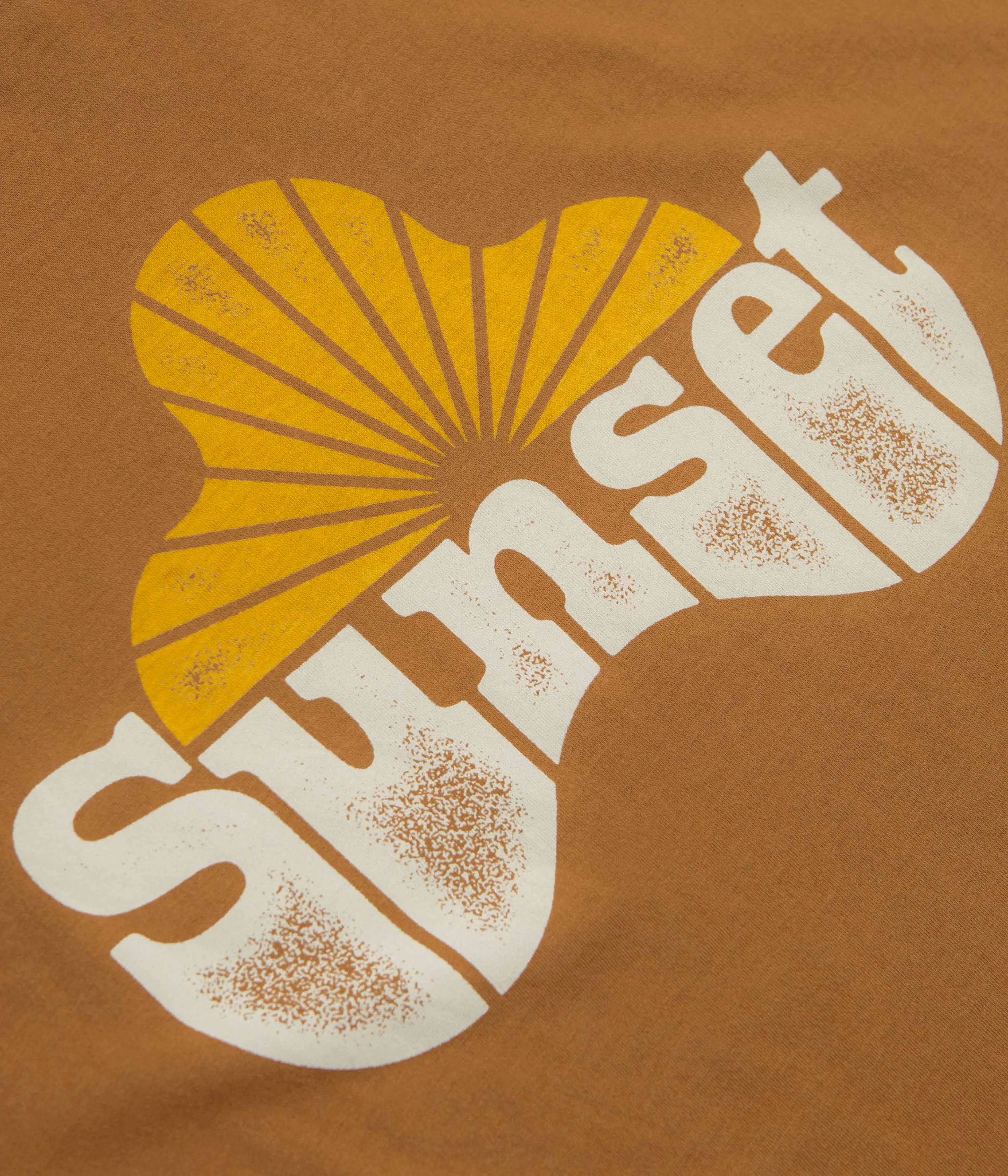 party venue event Mollusk Sunset T-Shirt - Almond