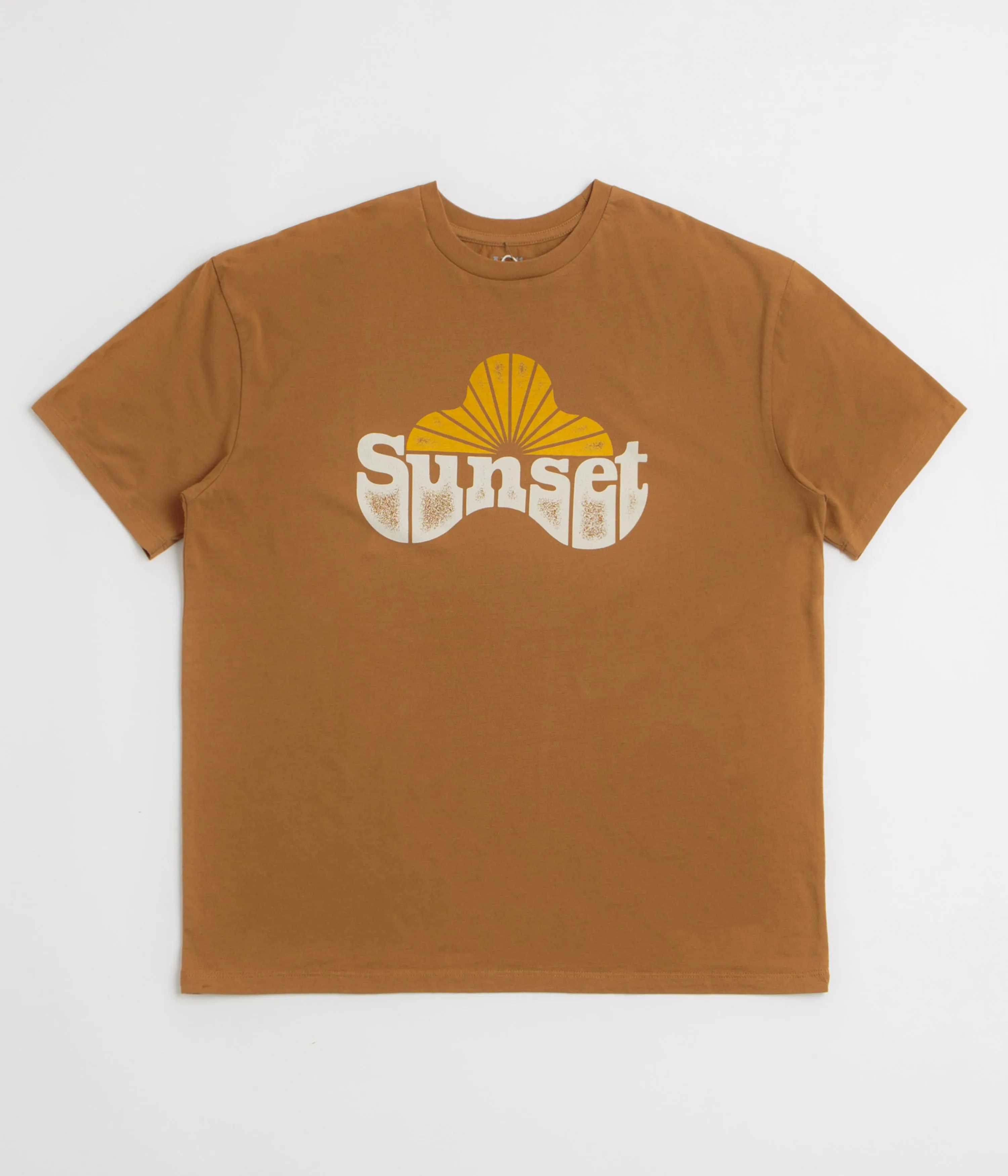 Mollusk Sunset T-Shirt - Almond Weekend Look