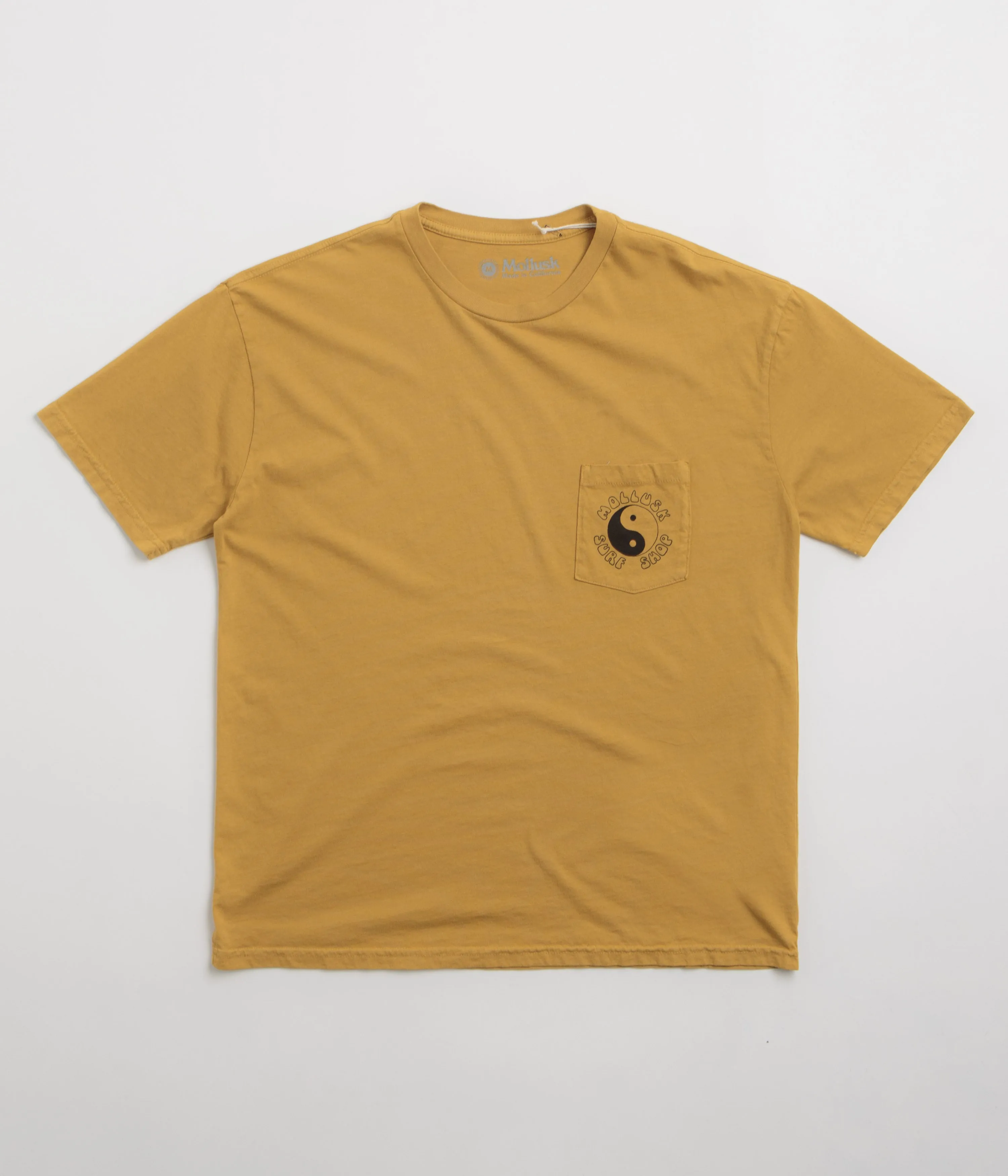 Mollusk Supreme Ultimate T-Shirt - Mustard billiards venue topstitching