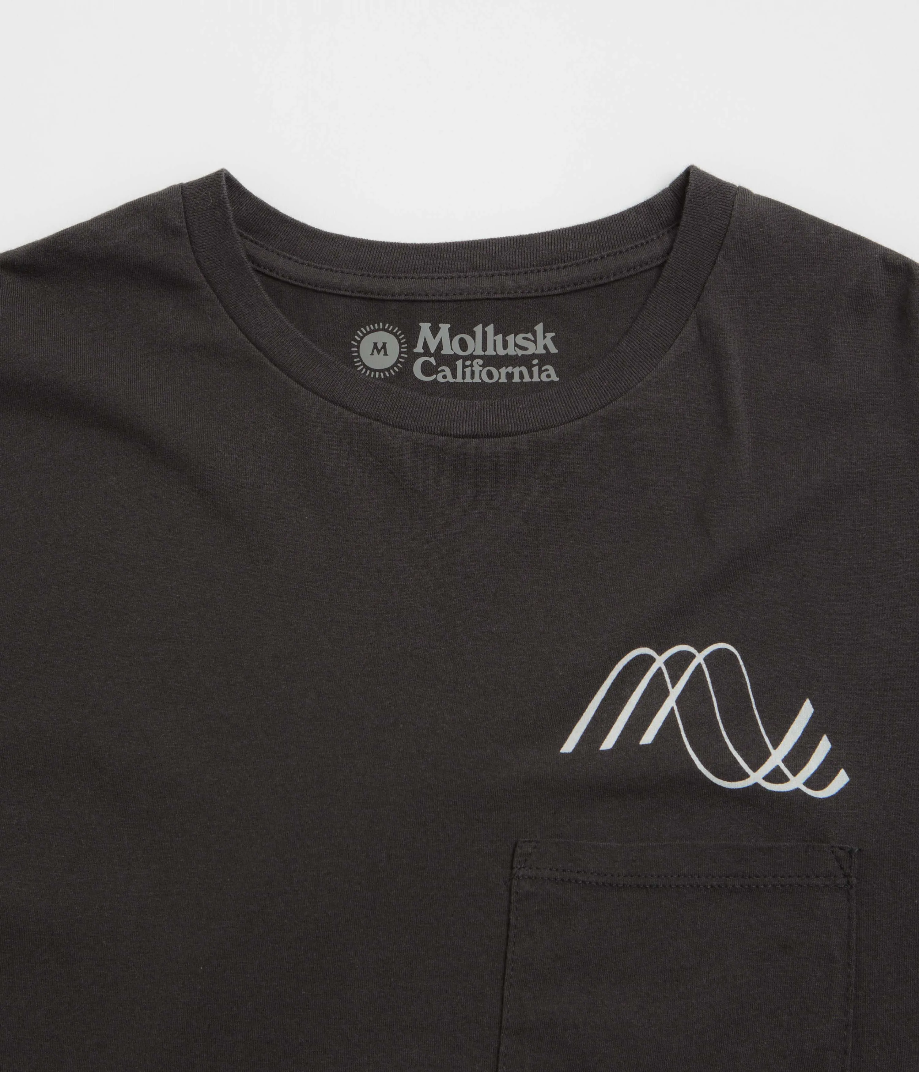 Mollusk Vibrations T-Shirt - Black Functional details Drawstring