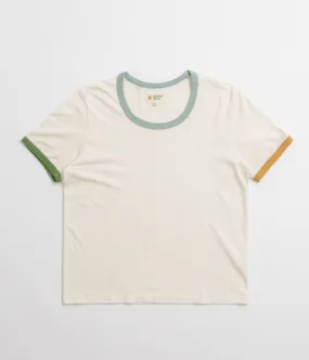 metallic hem Mollusk Womens Ringer T-Shirt - Super Natural