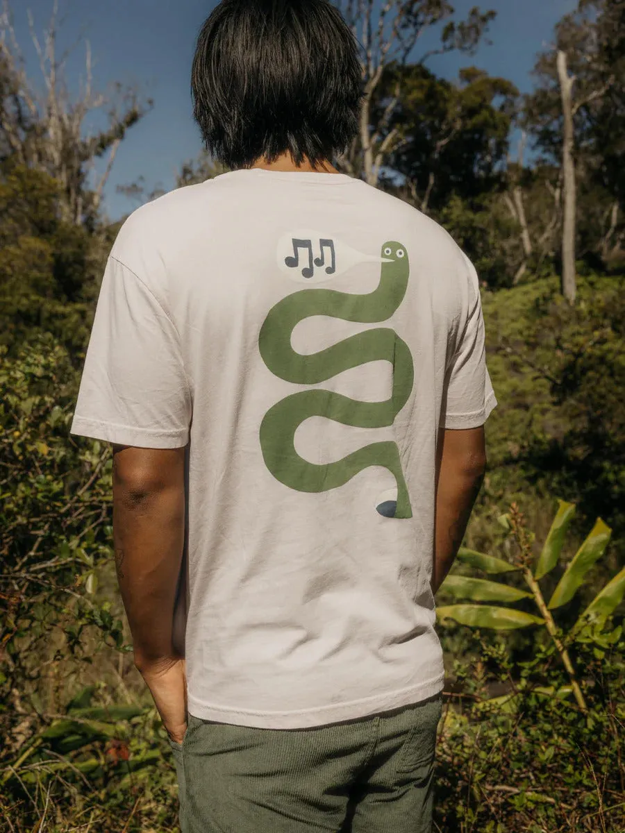 Mollusk Worm T-Shirt - Fog Snap Buttons badminton