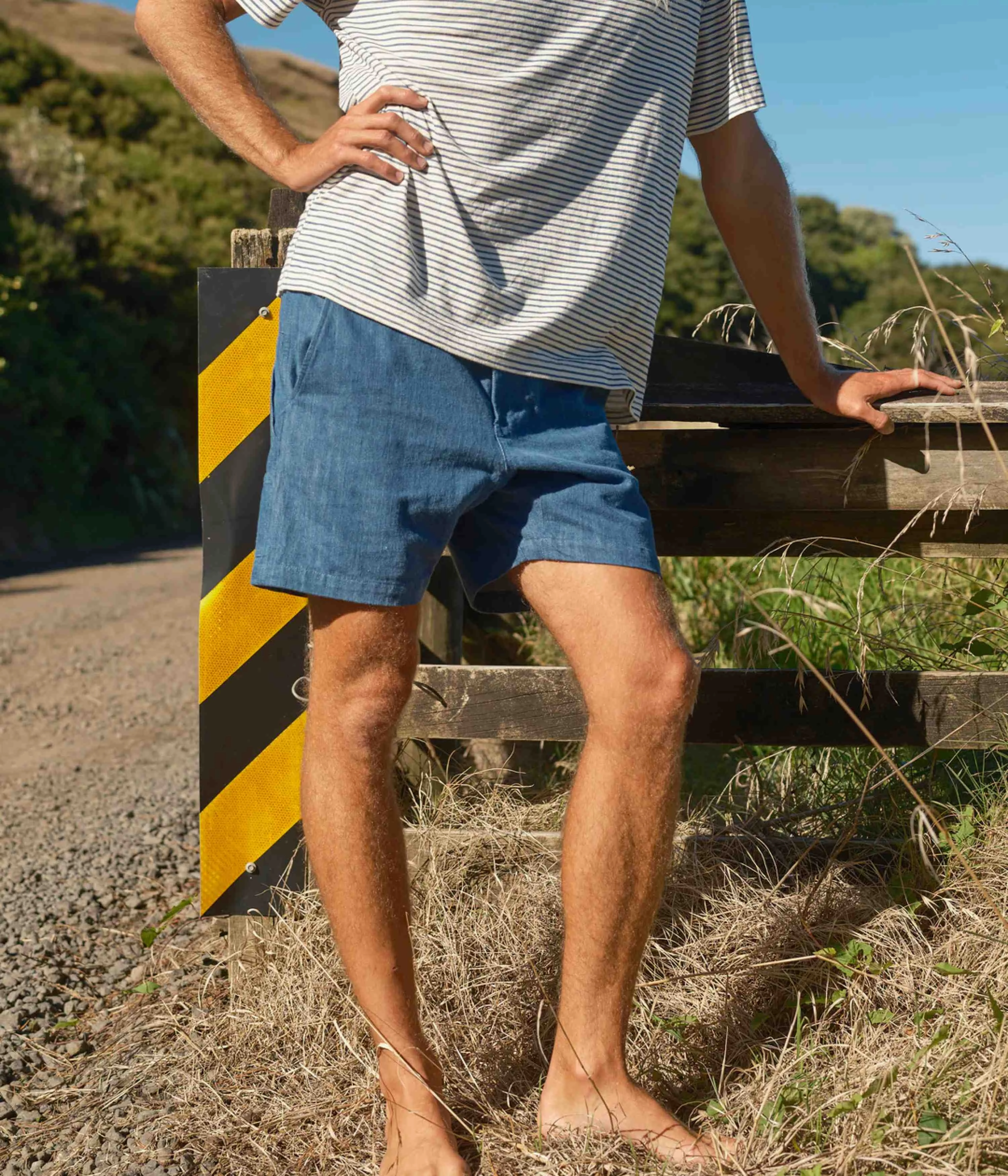 Party outfit Temperature Regulating Blend Mollusk Pinnacle Shorts - Indigo Denim