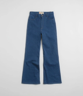 Light wash Mollusk Womens Bella Jeans - Dark Indigo