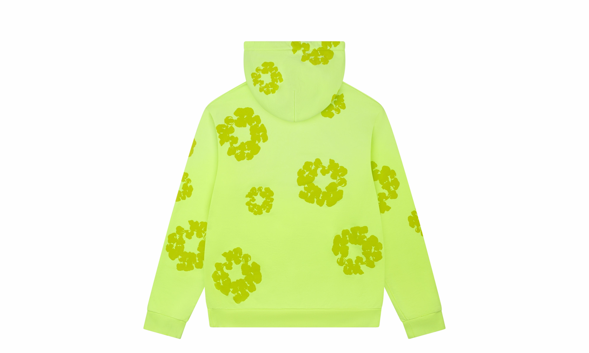 Mono Cotton Wreath Hoodie "Neon Green"
