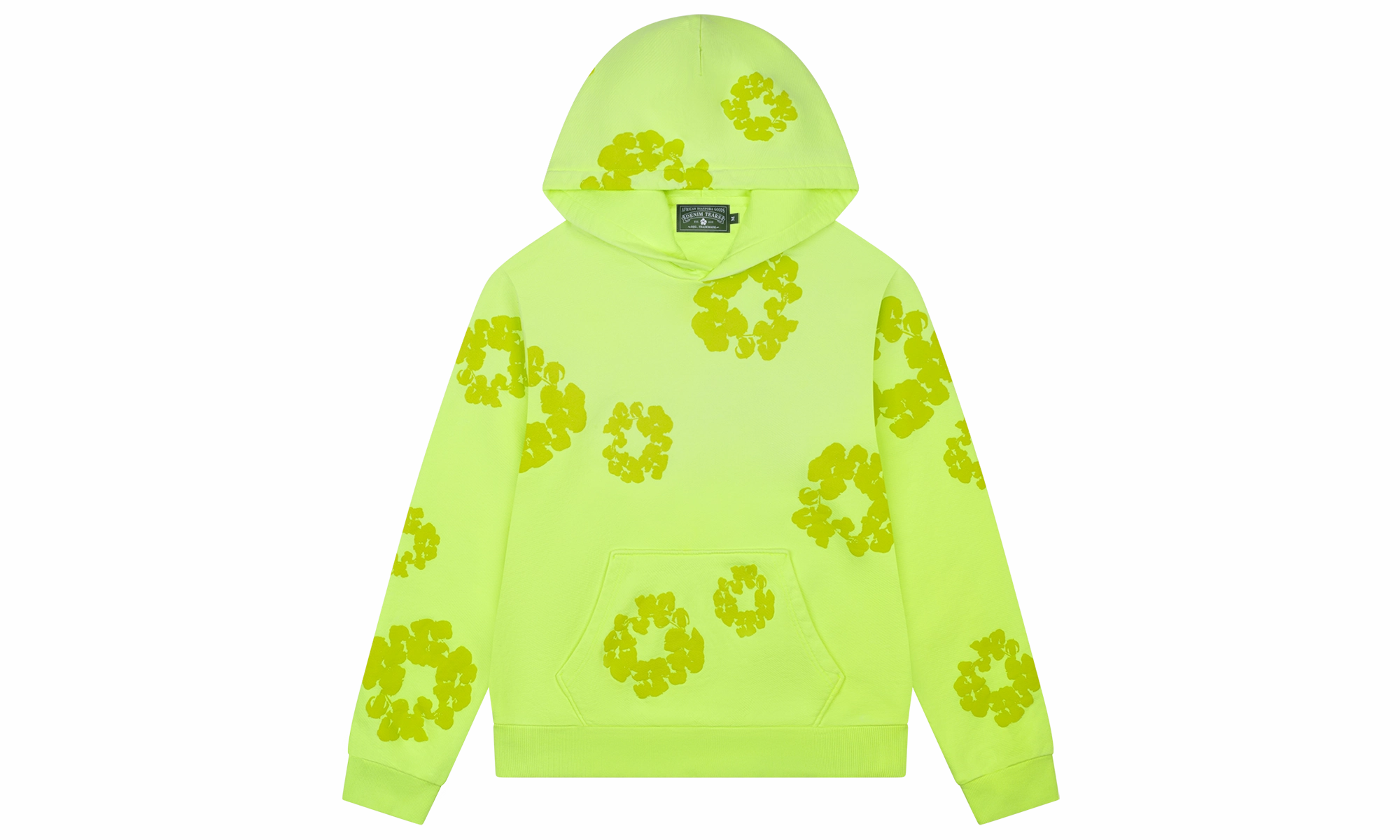 Mono Cotton Wreath Hoodie "Neon Green"