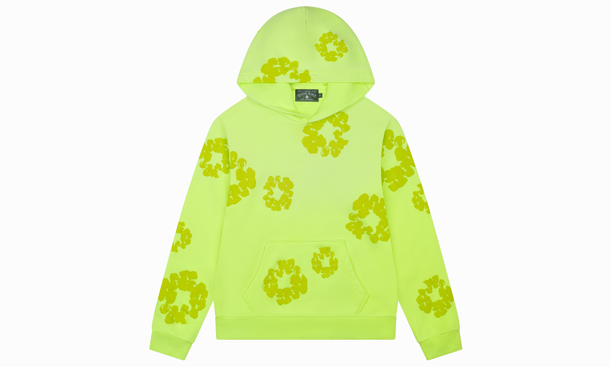 Mono Cotton Wreath Hoodie "Neon Green"