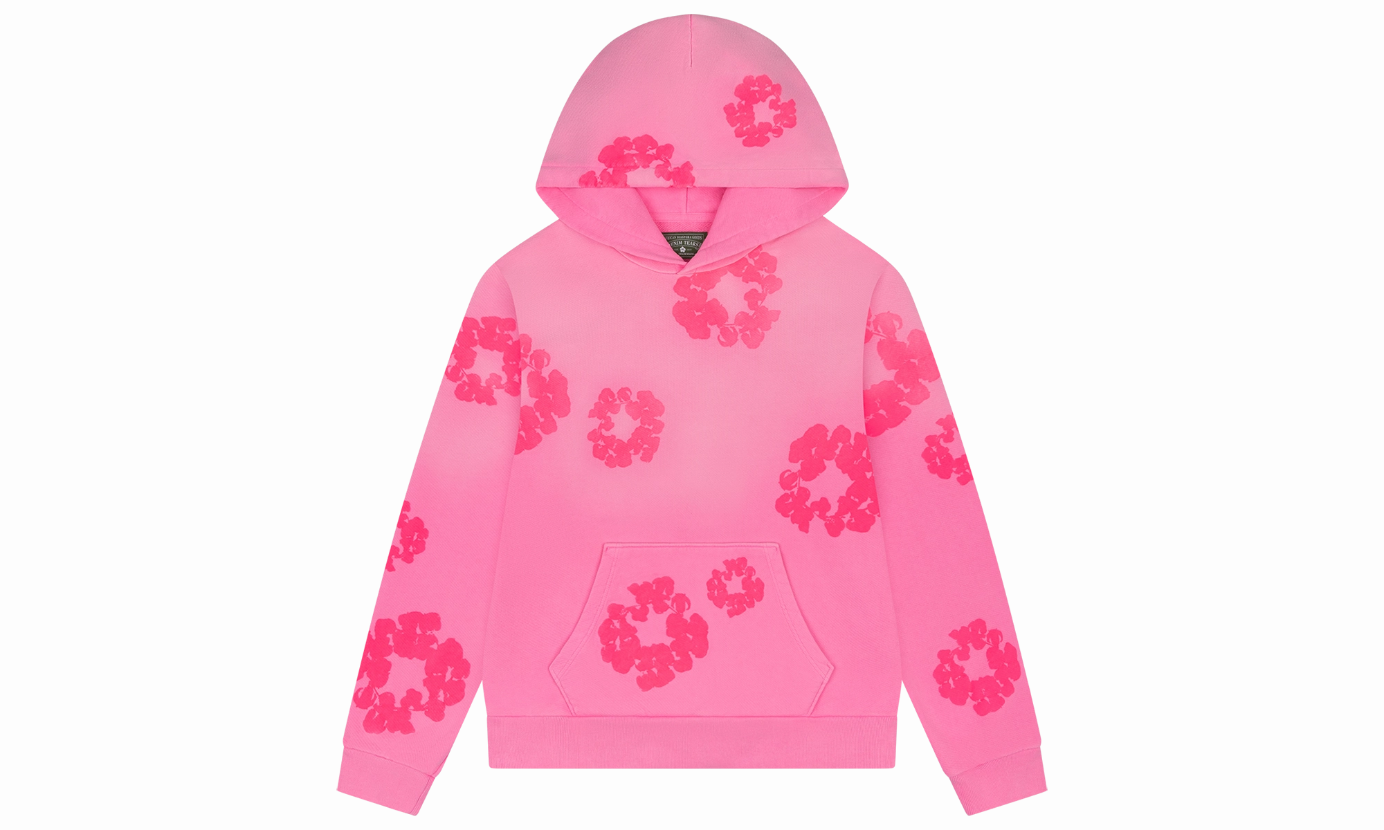 Mono Cotton Wreath Hoodie "Pink"