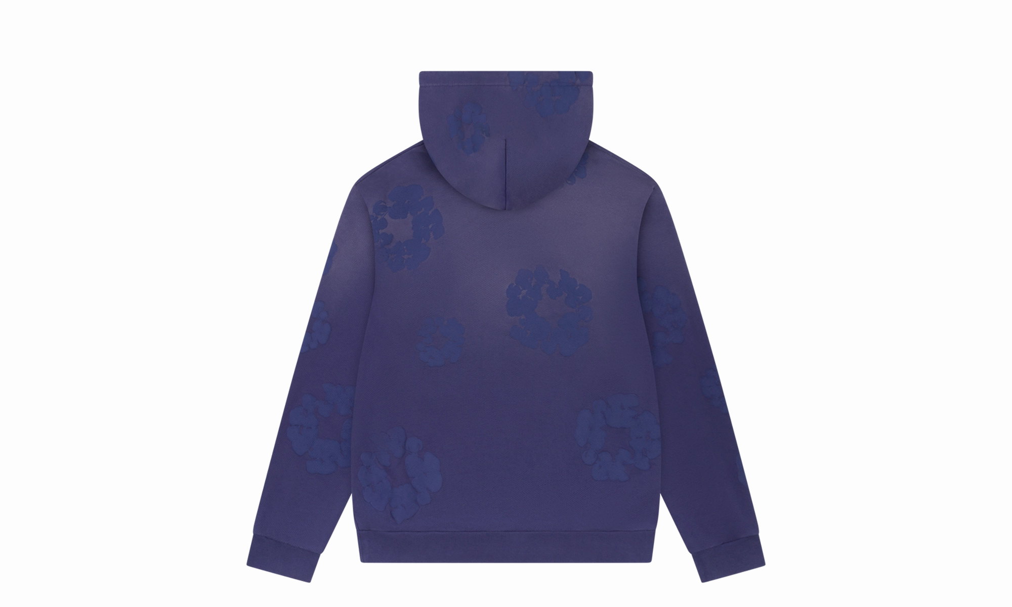 Mono Cotton Wreath Hoodie "Washed Blue"