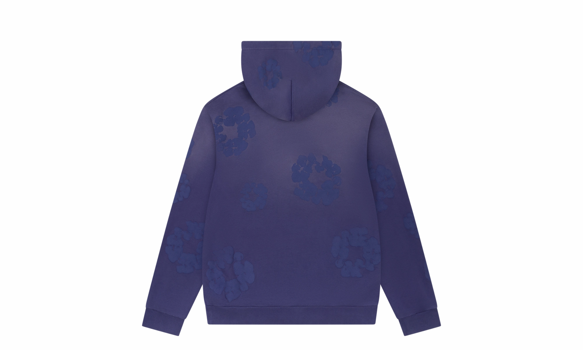 Mono Cotton Wreath Hoodie "Washed Blue"