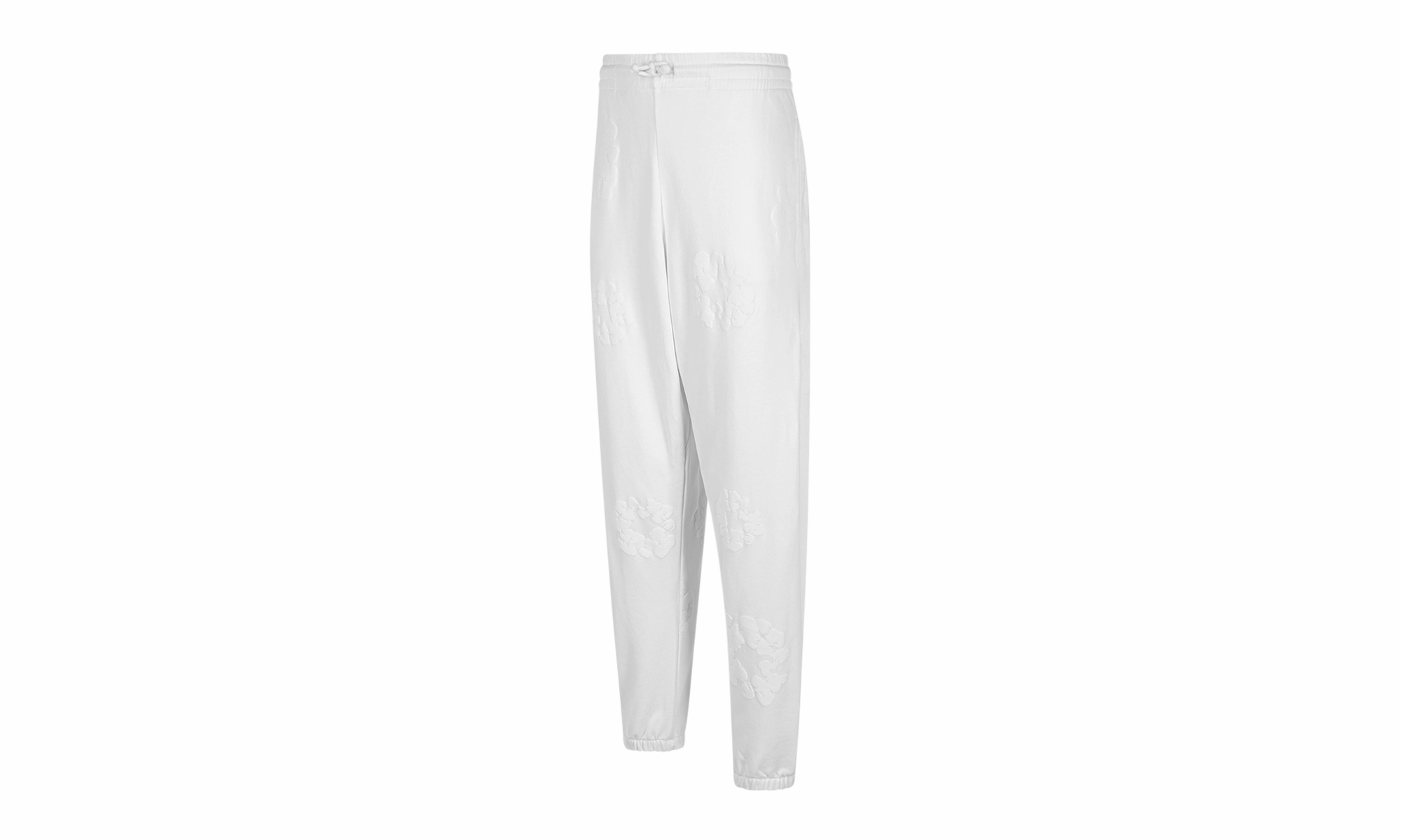 Mono Cotton Wreath Sweatpants "White"