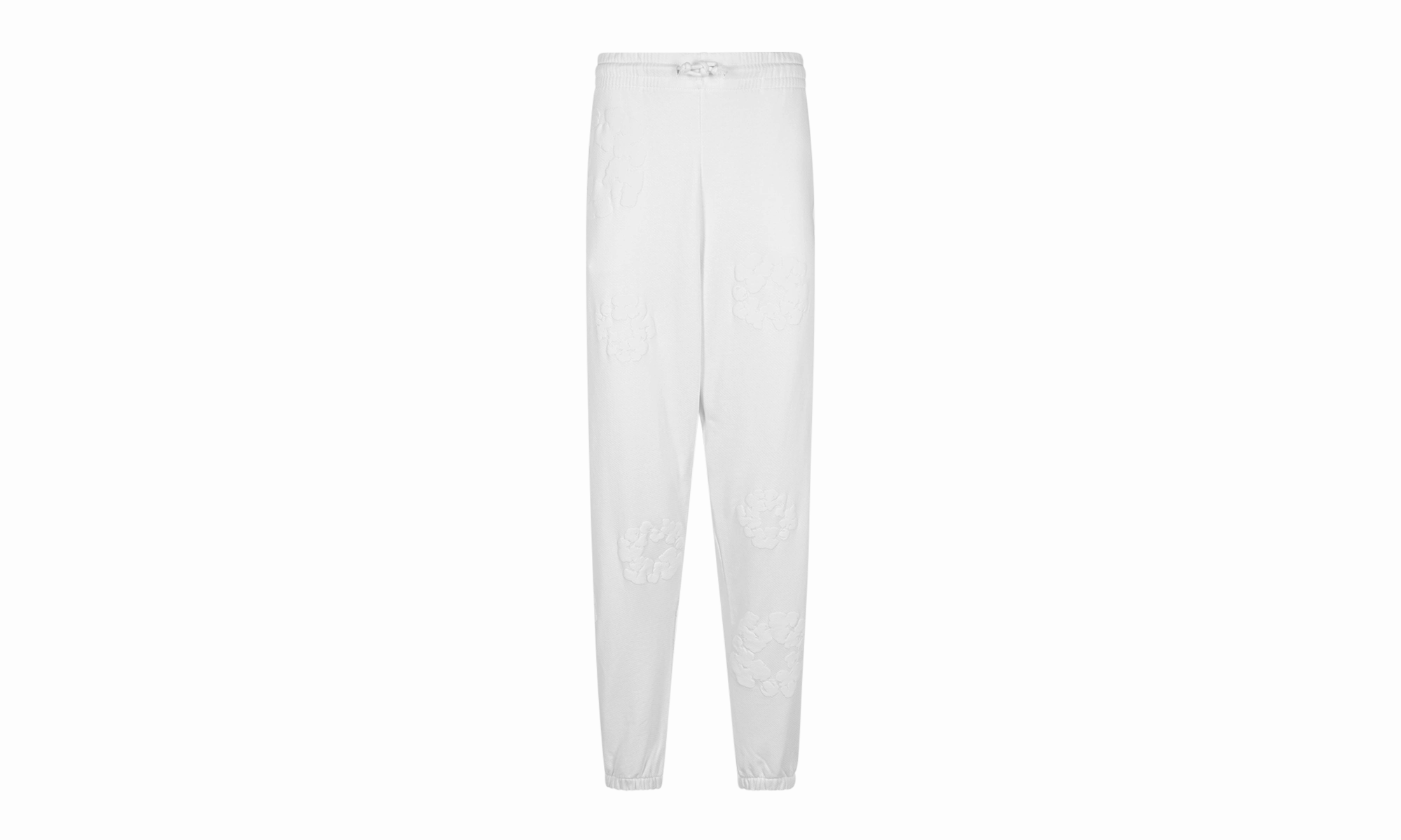 Mono Cotton Wreath Sweatpants "White"