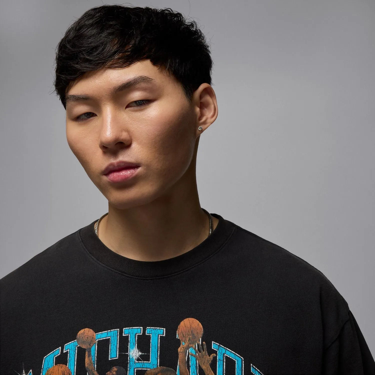 MJ Oversized Graphic Crew - Mens NonIrritating SustainableTextiles