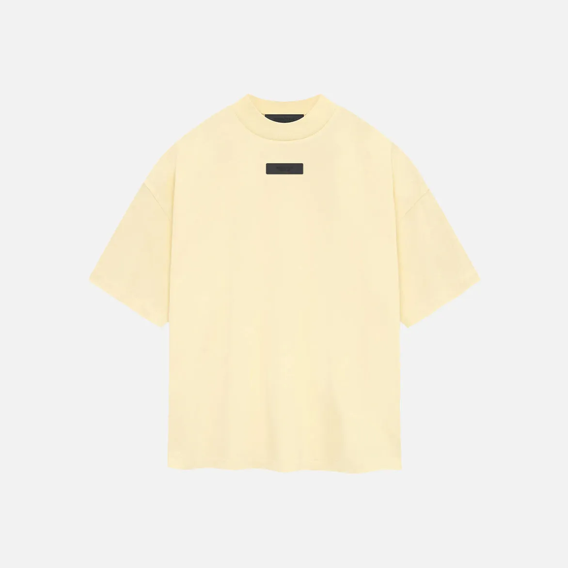 Adjustable Drawcord Muse Edge ESSENTIALS CREWNECK T-SHIRT - GARDEN YELLOW