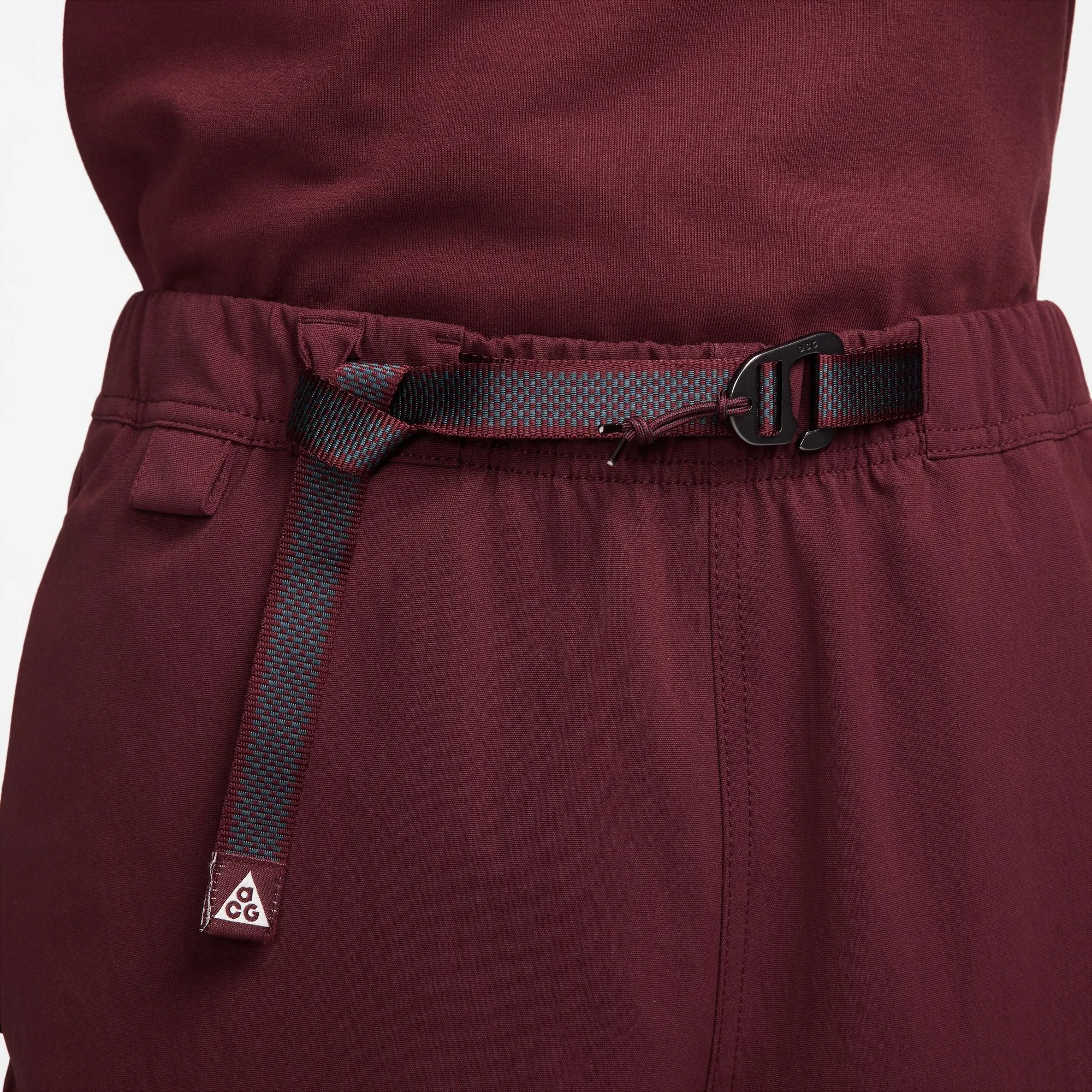 Nike ACG Men's Trail Pants (Night Maroon/Deep Jungle/Summit White) Beach Ease NonChafingEdges